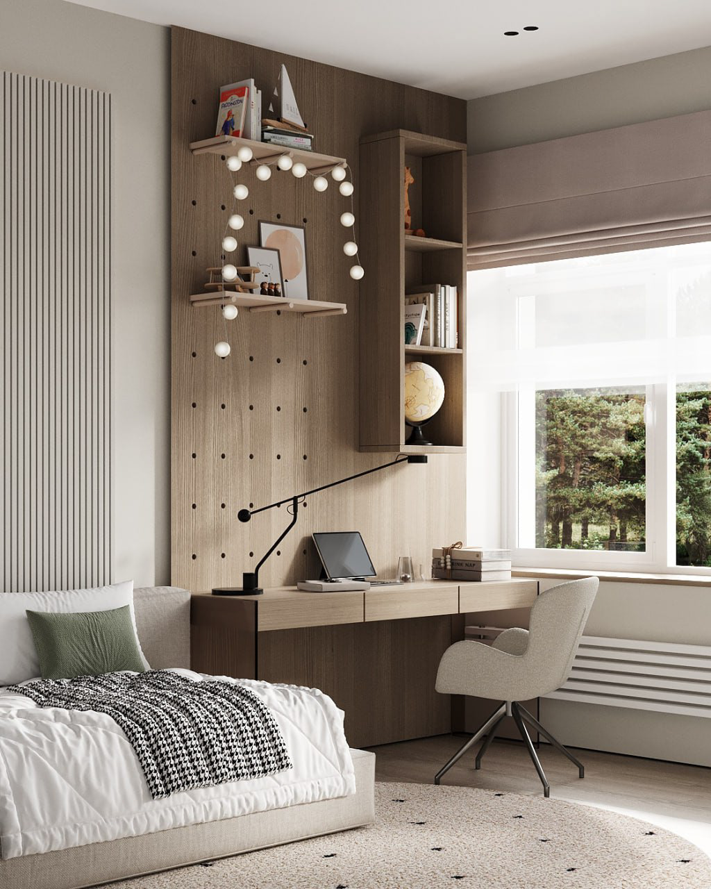 Интерьер комнаты для девочки-подростка — Изображение №2 — Иллюстрация, 3D на Dprofile