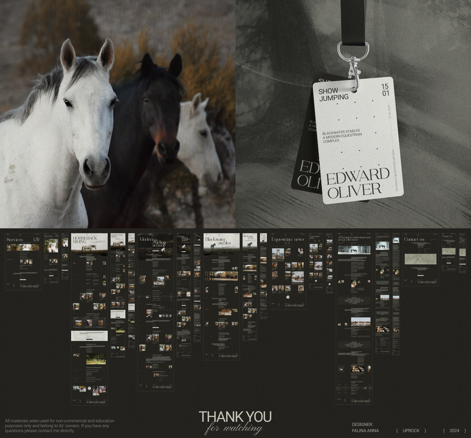 Blackwater Stables — Изображение №14 — Интерфейсы, Брендинг на Dprofile