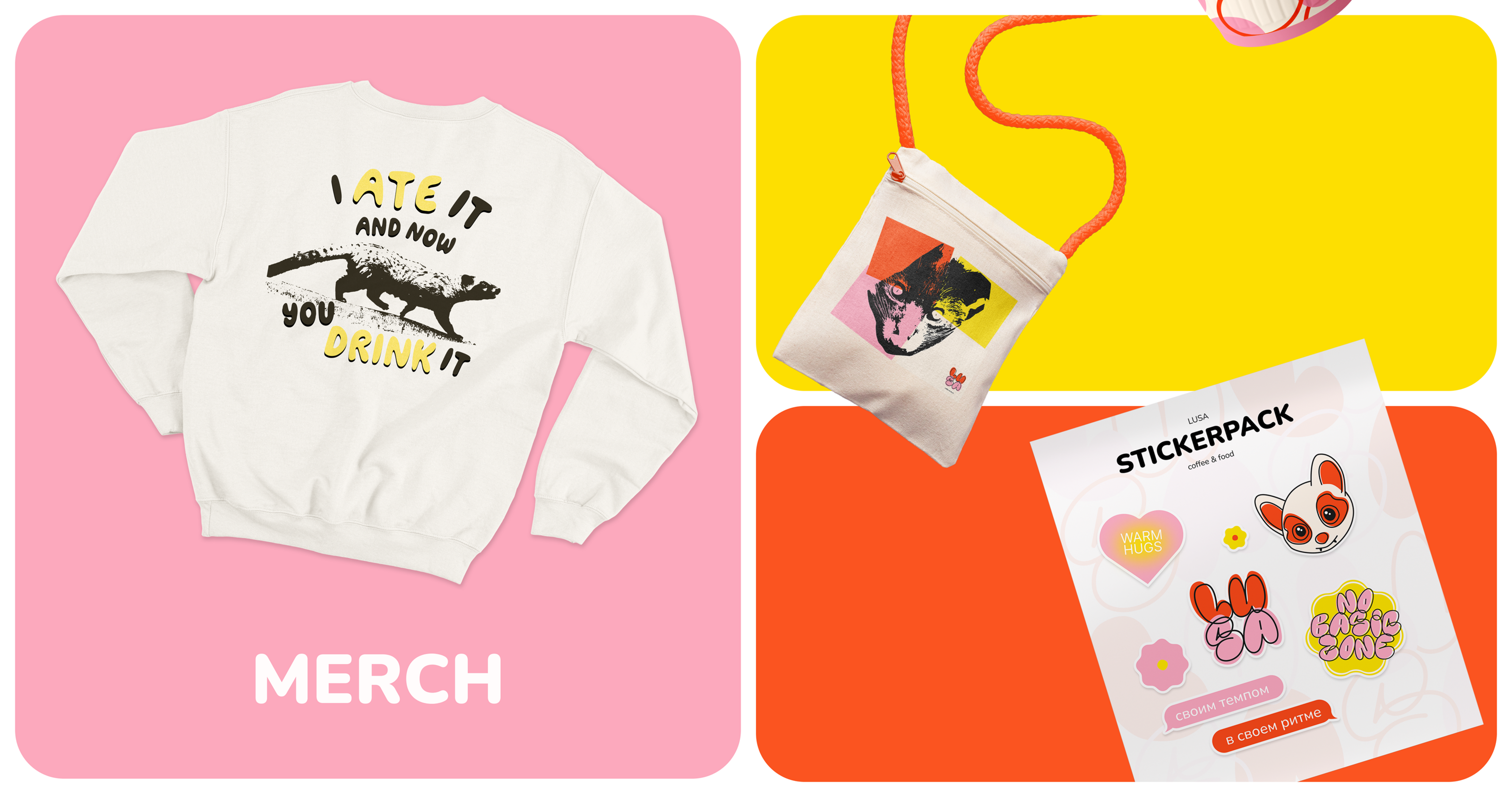 BRAND IDENTITY: LUSA CAFE — Изображение №7 — Брендинг на Dprofile