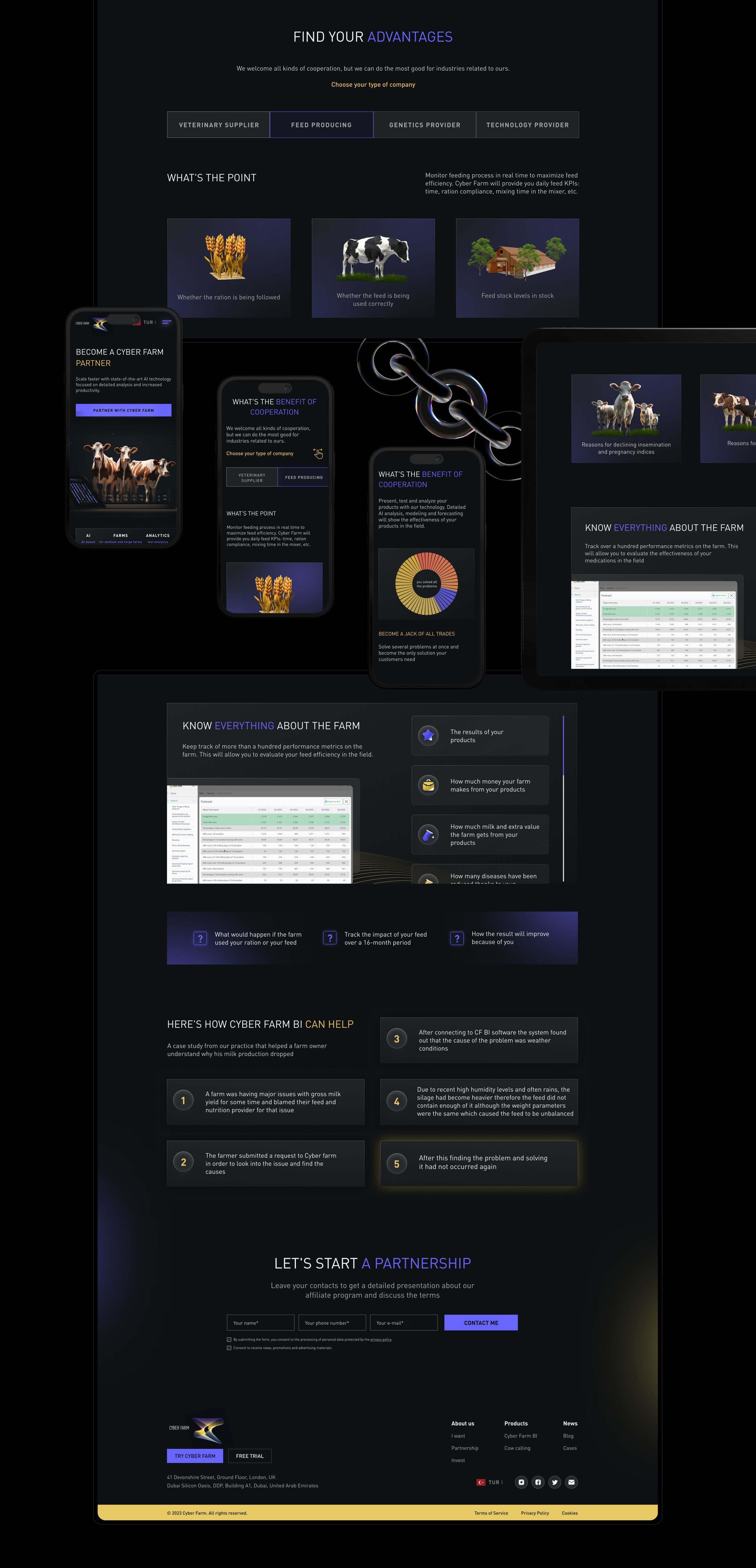 Cyber Farm / AI / Web-design — Изображение №4 — Интерфейсы на Dprofile
