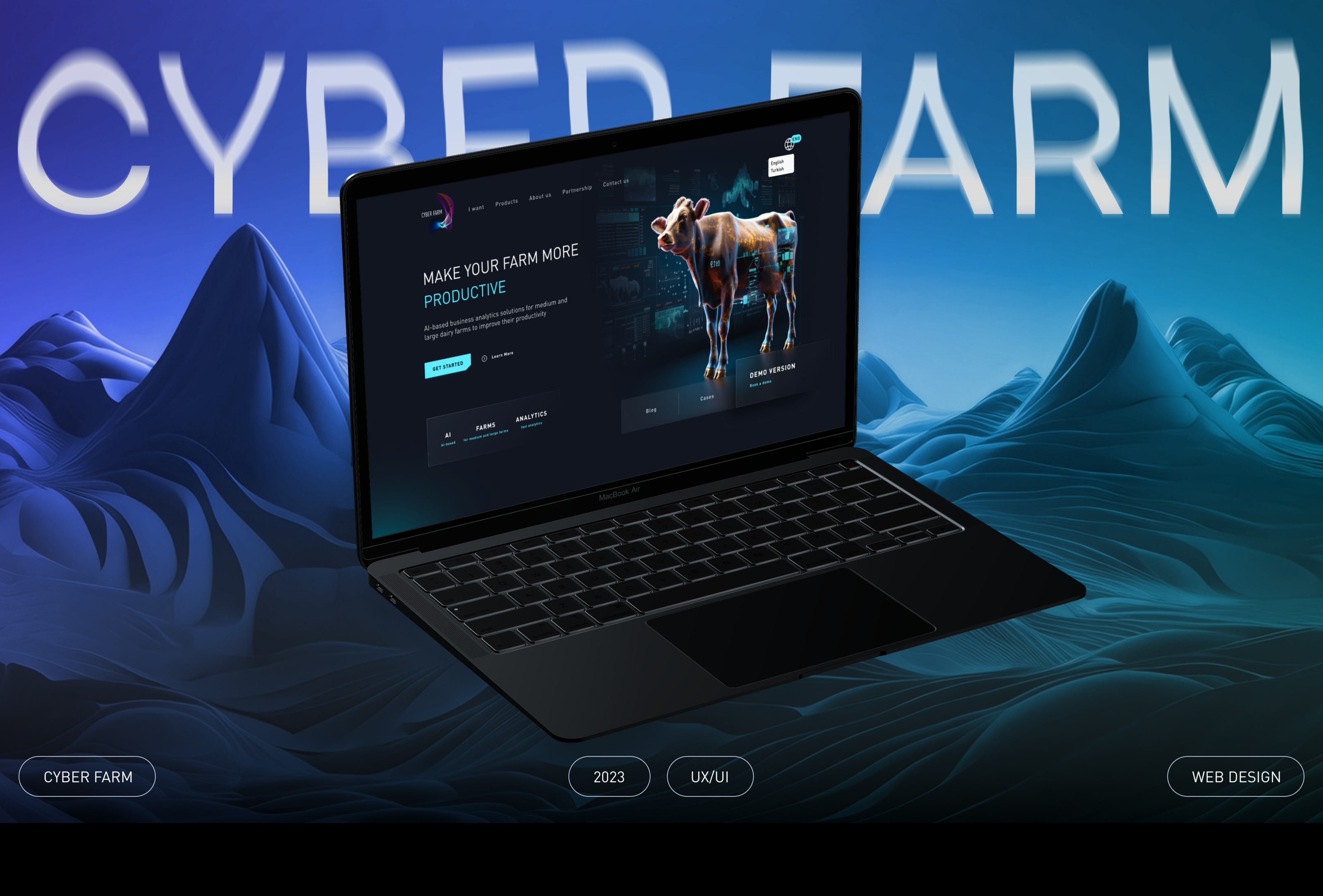 Cyber Farm / AI / Web-design — Изображение №1 — Интерфейсы на Dprofile