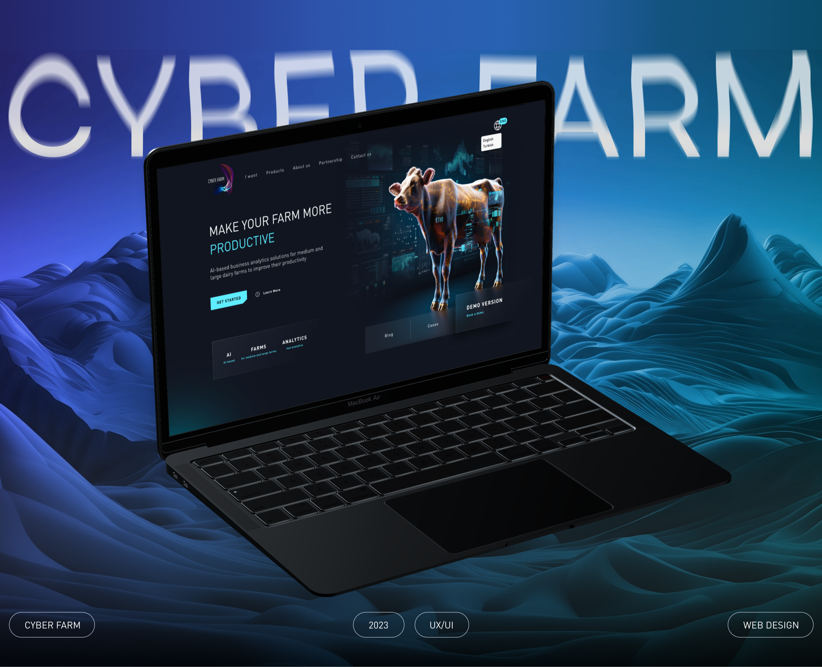Cyber Farm / AI / Web-design — Интерфейсы на Dprofile