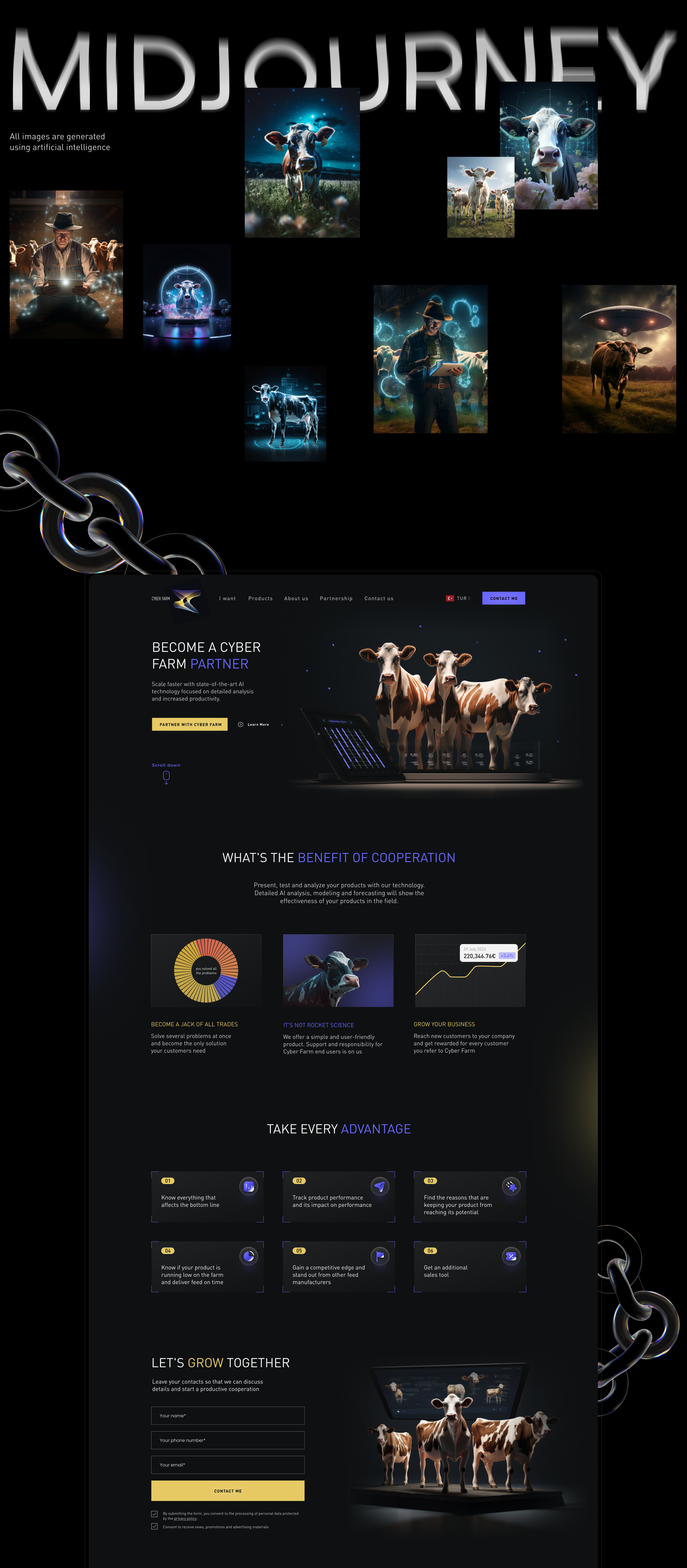 Cyber Farm / AI / Web-design — Изображение №3 — Интерфейсы на Dprofile