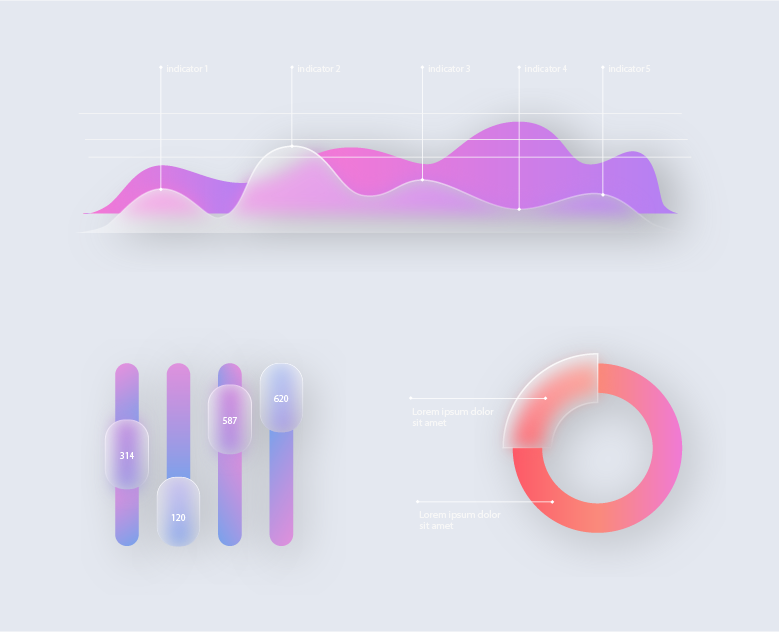 MINIMALISTIC INFOGRAPHICS — Интерфейсы, Графика на Dprofile
