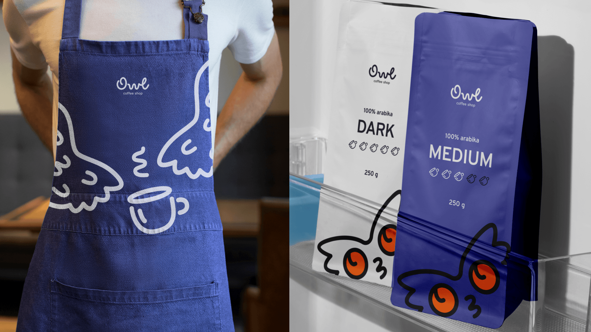 Coffee owl | Фирменный стиль | Brand indintity — Изображение №11 — Брендинг, Графика на Dprofile