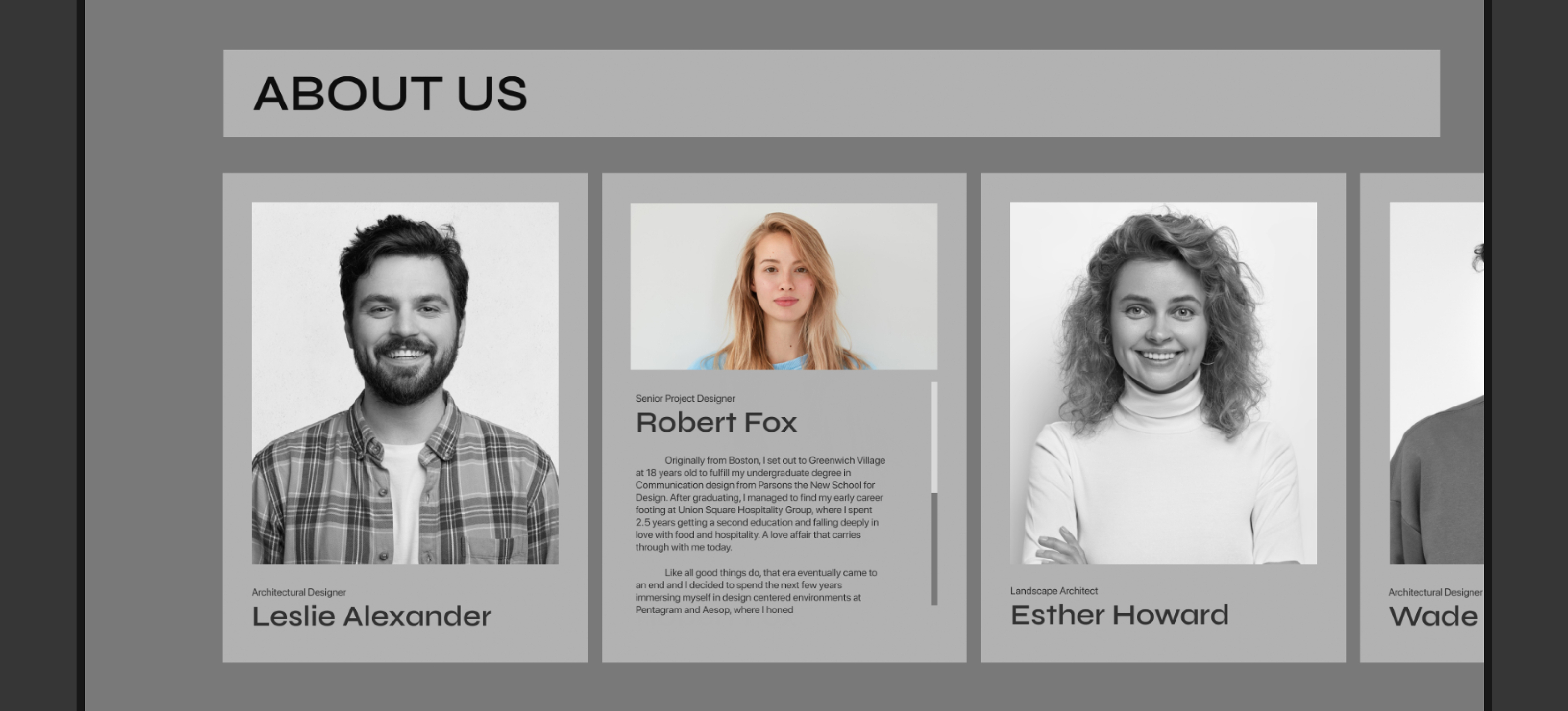 Snøhetta landing — Изображение №5 — Интерфейсы на Dprofile