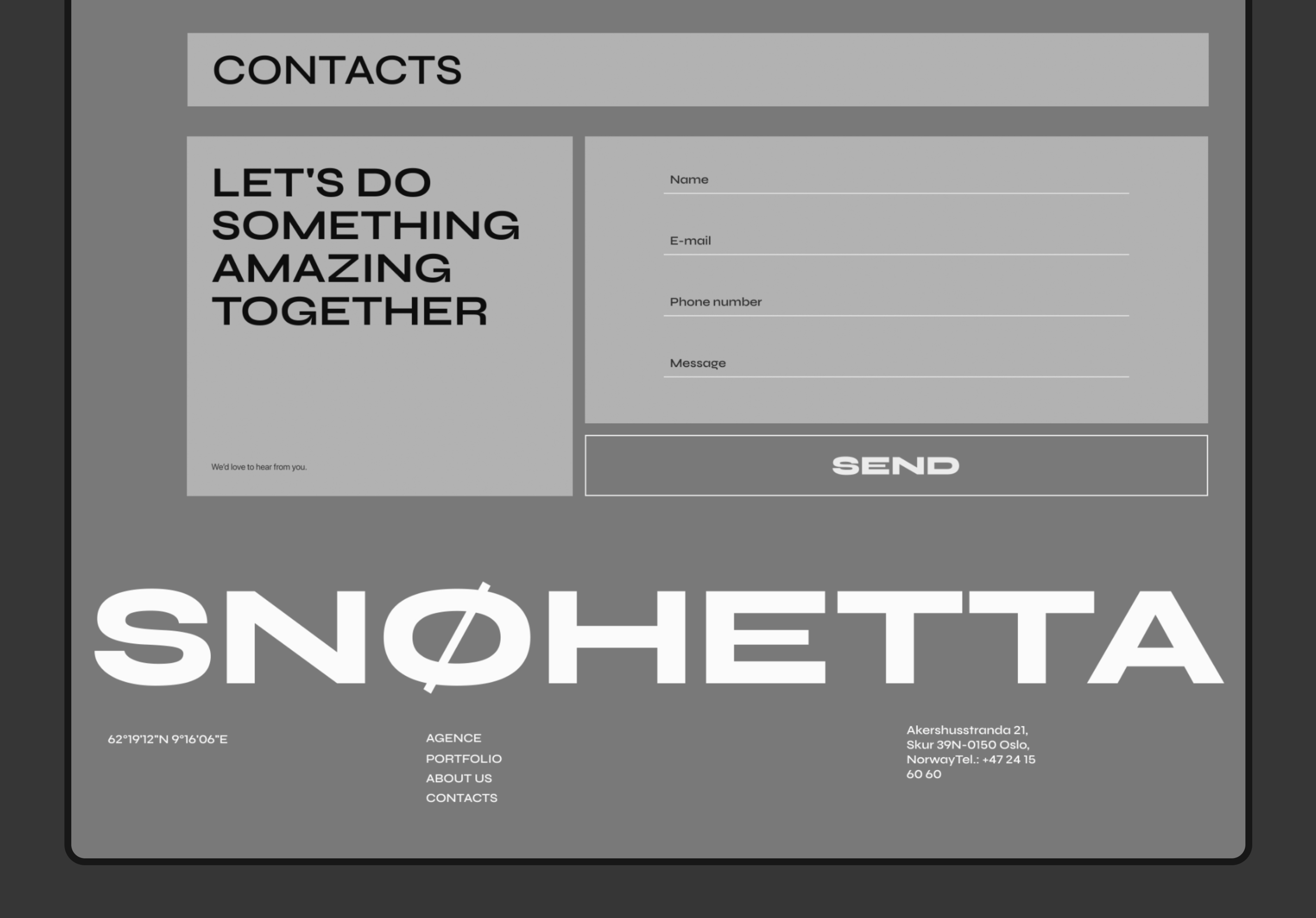 Snøhetta landing — Изображение №6 — Интерфейсы на Dprofile