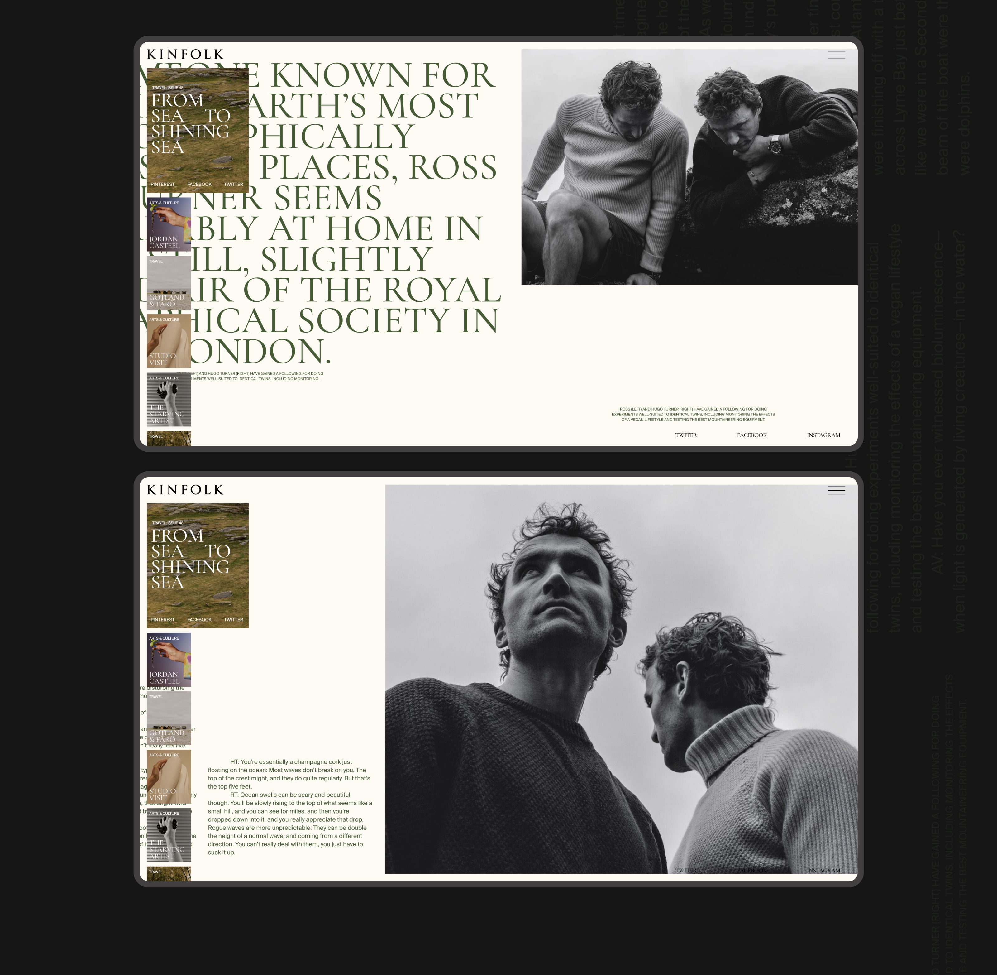 Kinfolk | Longread — Изображение №10 — Интерфейсы на Dprofile