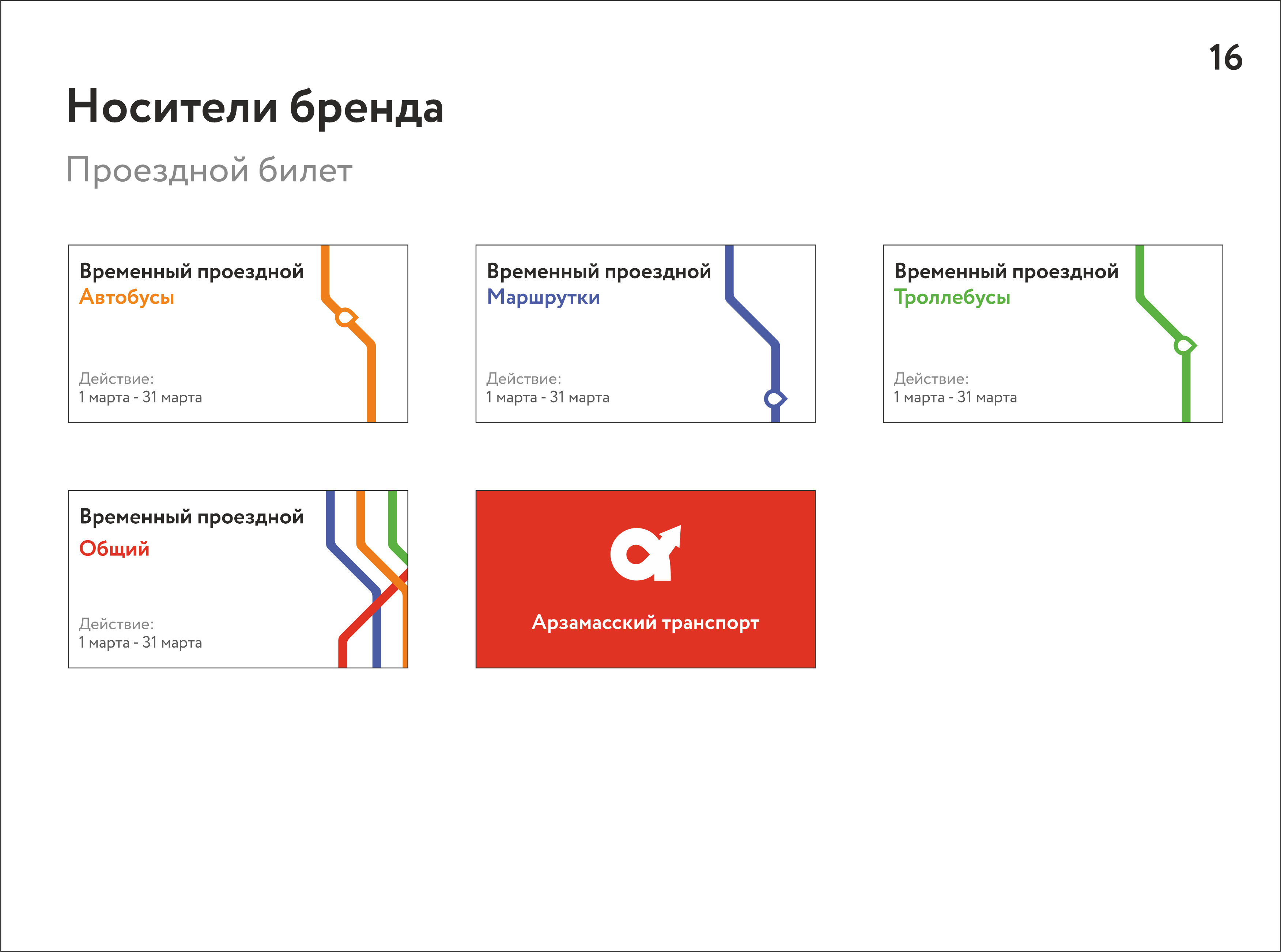 Айдентика транспортной системы Арзамаса — Изображение №16 — Брендинг, Маркетинг на Dprofile