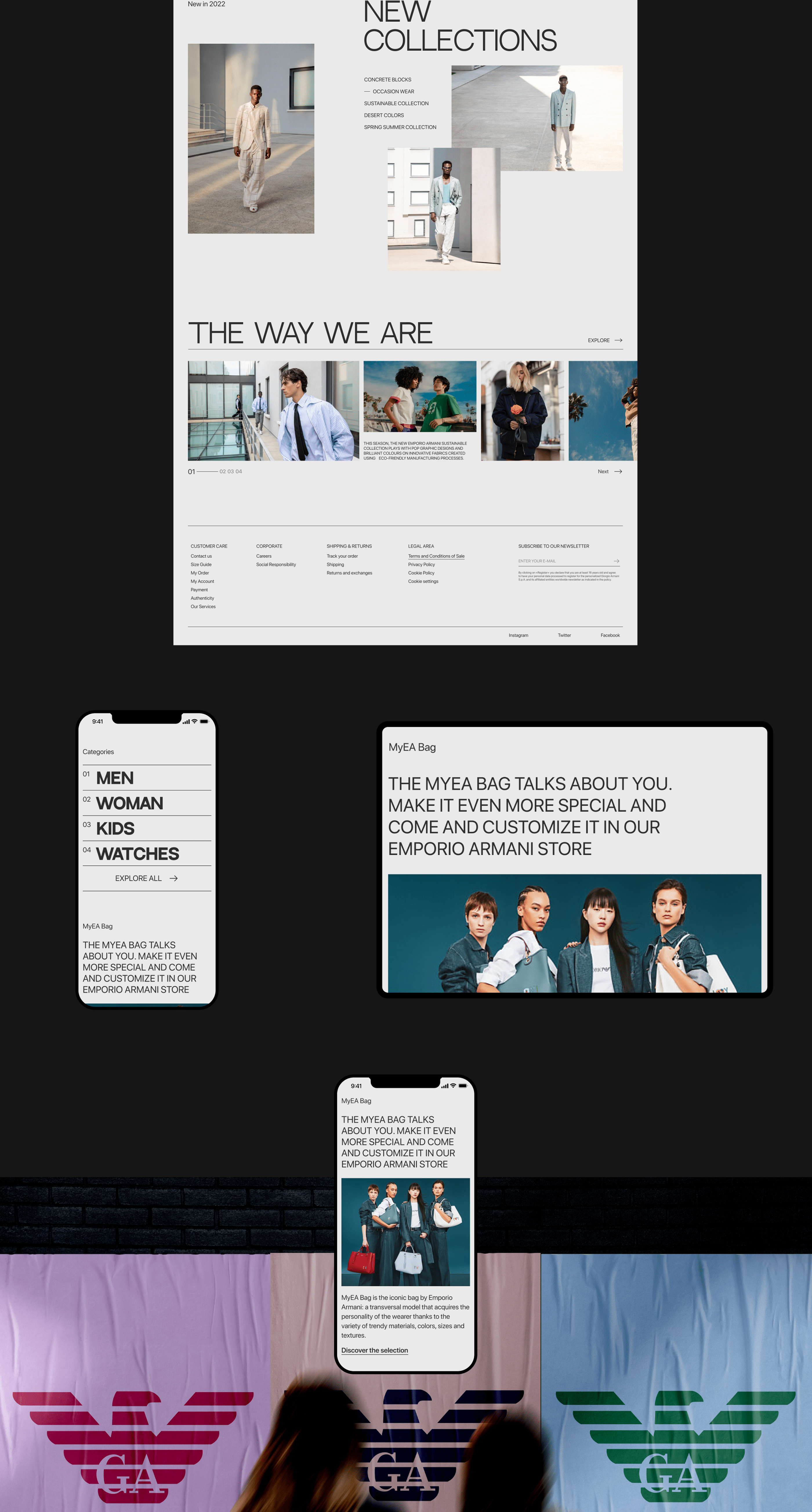 Emporio Armani | E-commerce redesign — Изображение №2 — Интерфейсы на Dprofile