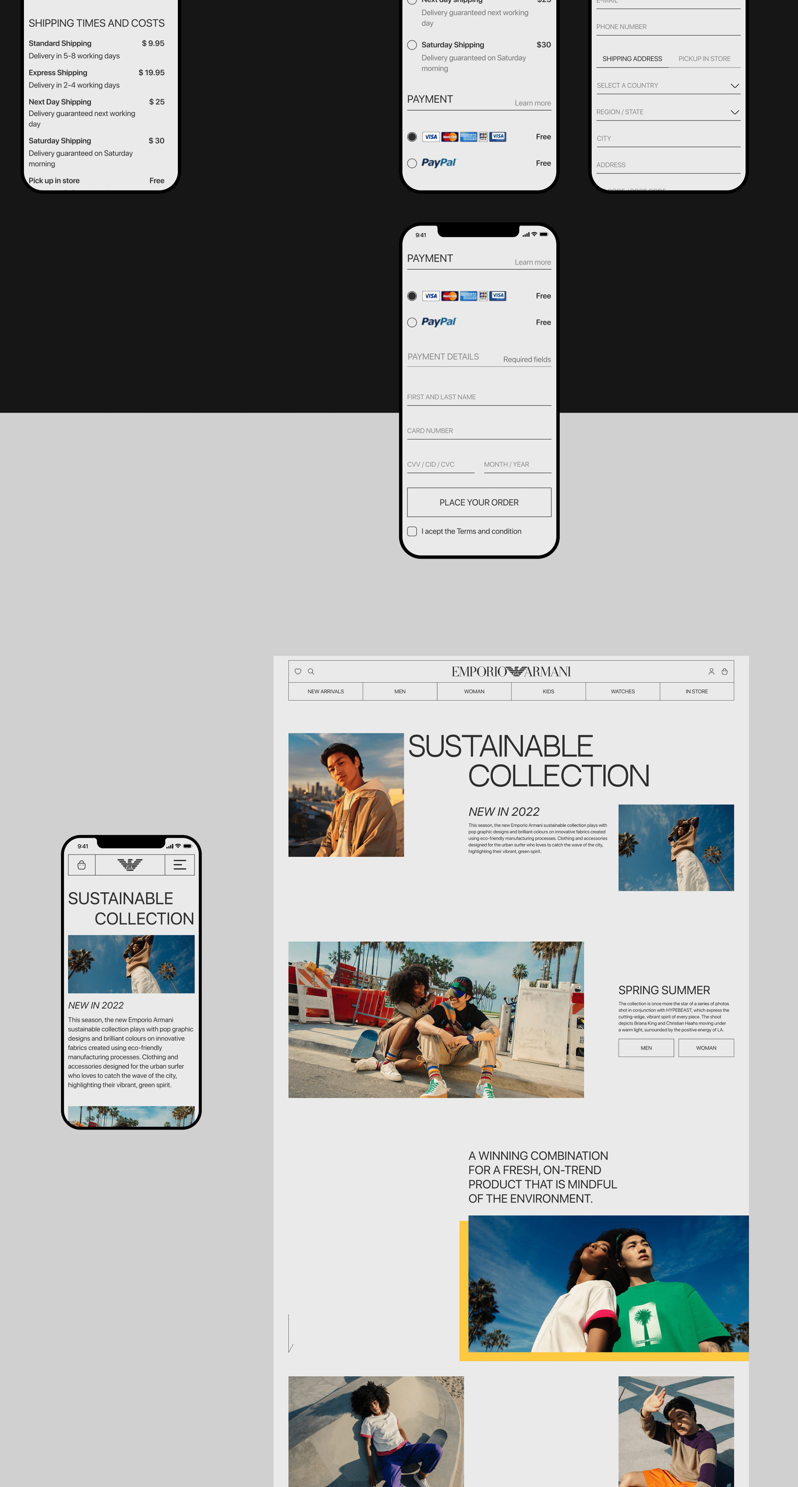 Emporio Armani | E-commerce redesign — Изображение №6 — Интерфейсы на Dprofile