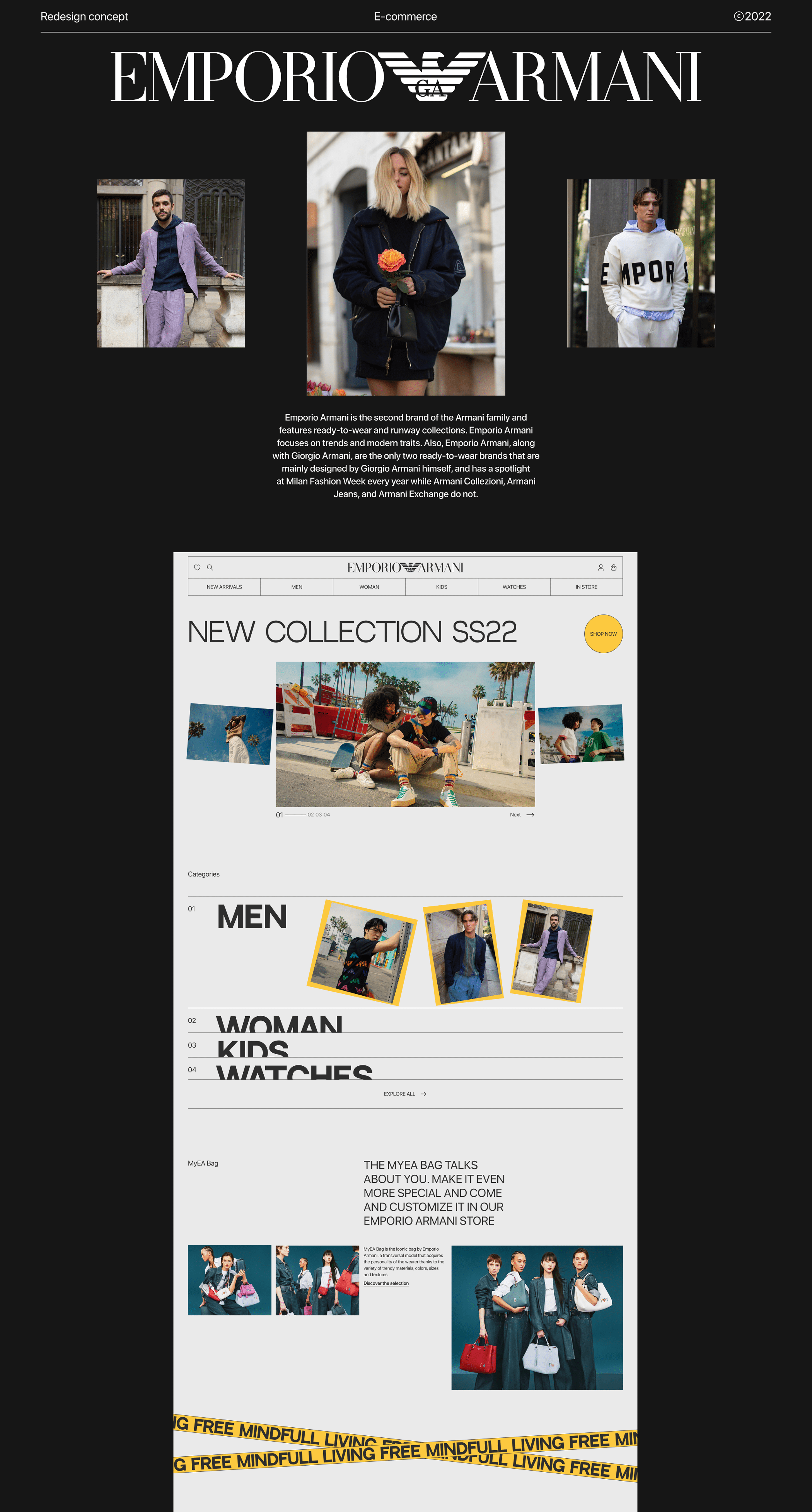 Emporio Armani | E-commerce redesign — Изображение №1 — Интерфейсы на Dprofile