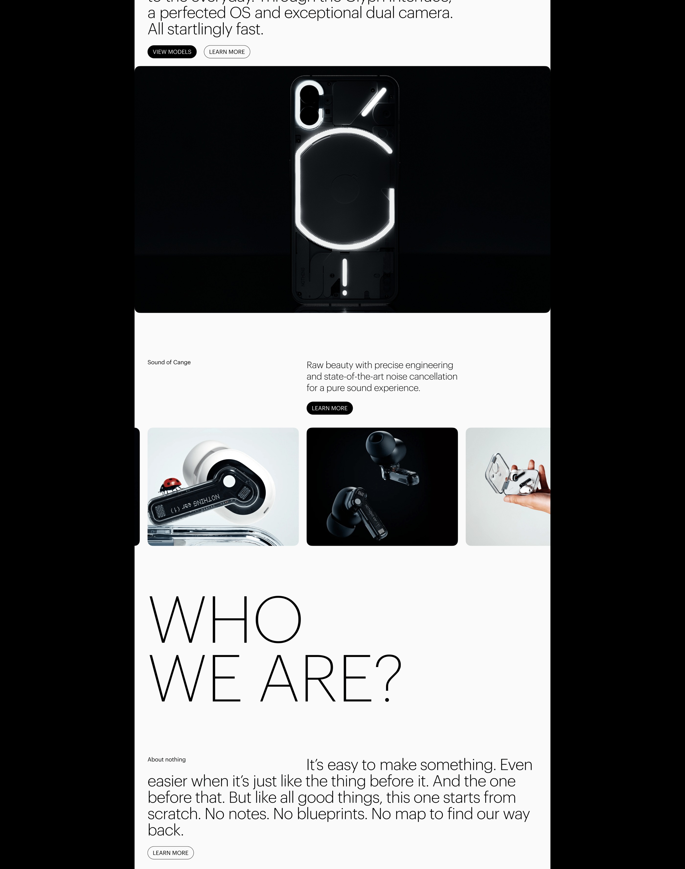 Corporate Website Nothing (R) — Изображение №3 — Интерфейсы, Брендинг, Анимация на Dprofile