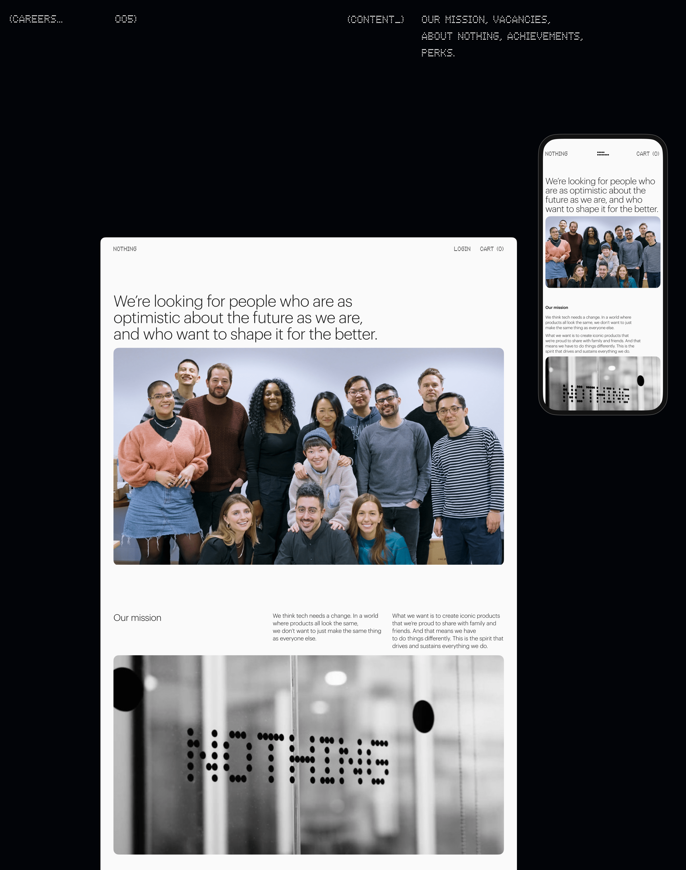 Corporate Website Nothing (R) — Изображение №18 — Интерфейсы, Брендинг, Анимация на Dprofile