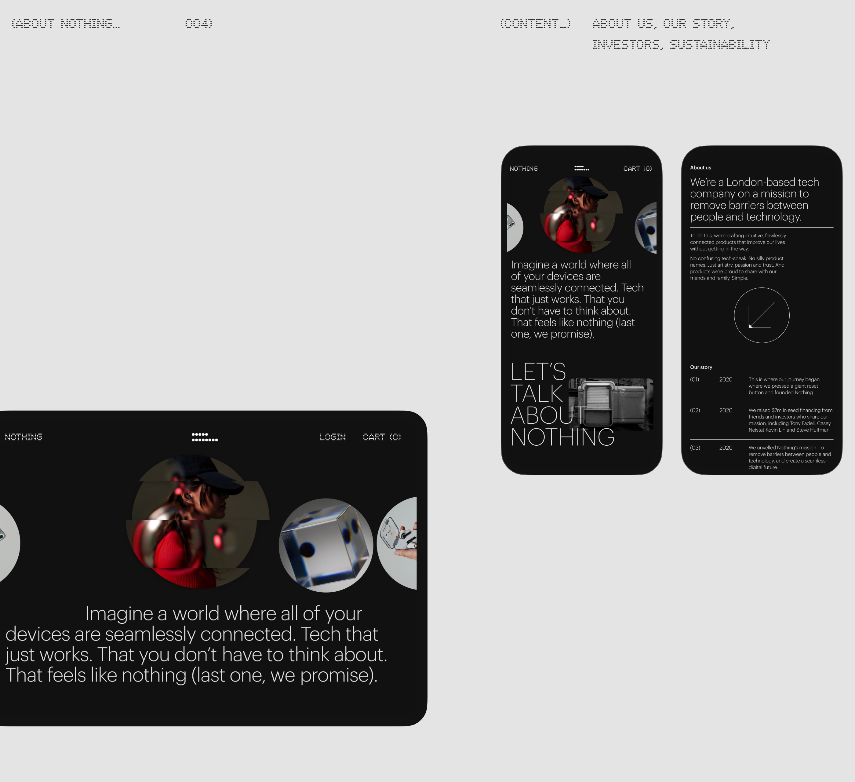 Corporate Website Nothing (R) — Изображение №13 — Интерфейсы, Брендинг, Анимация на Dprofile