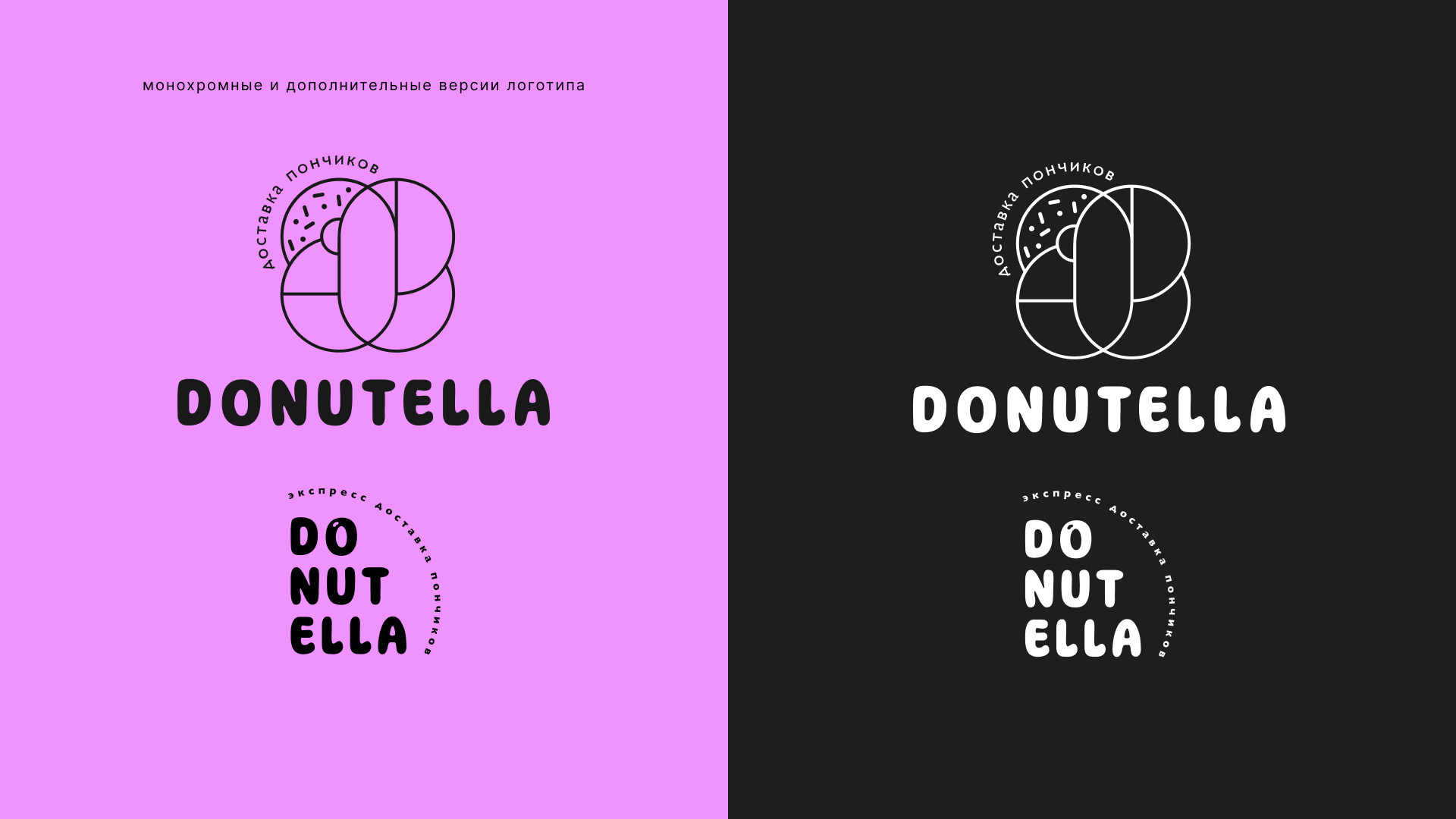 Study work Donutella - express delivery — Изображение №5 — Брендинг на Dprofile