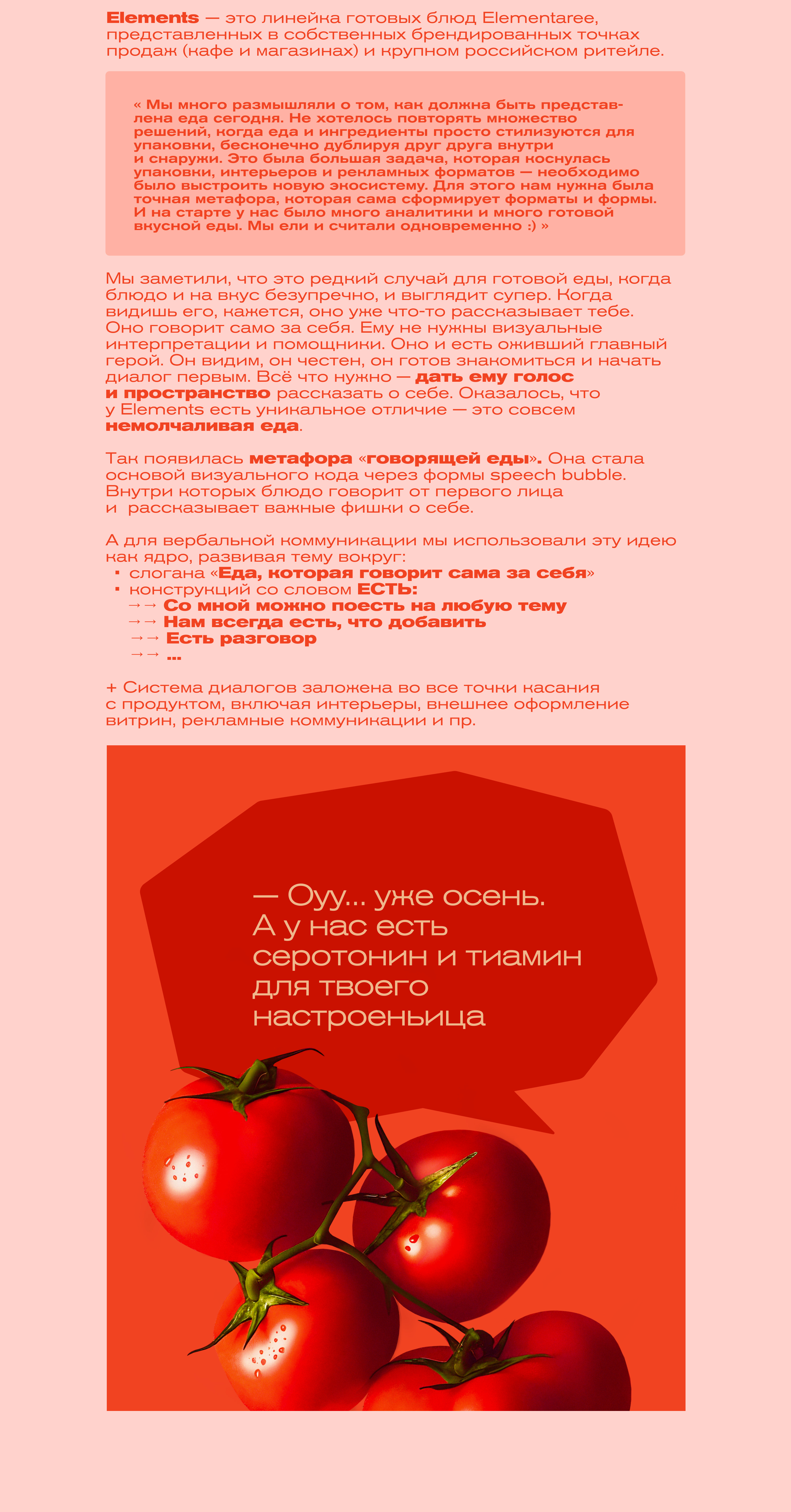 ELEMENTS | говорящая еда — Изображение №12 — Брендинг, Маркетинг на Dprofile