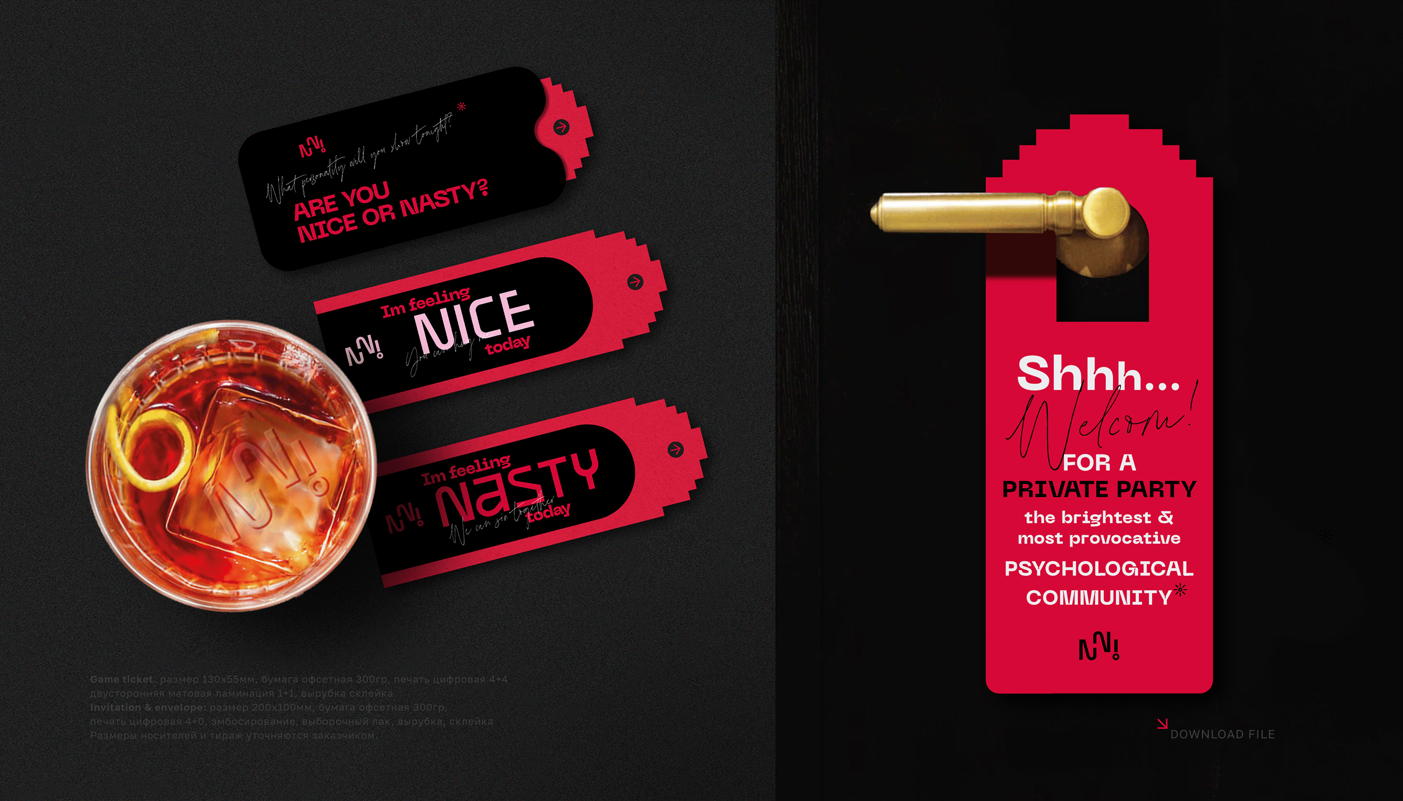 Brand Identity | Guideline Nice&Nasty — Изображение №19 — Брендинг, Графика на Dprofile