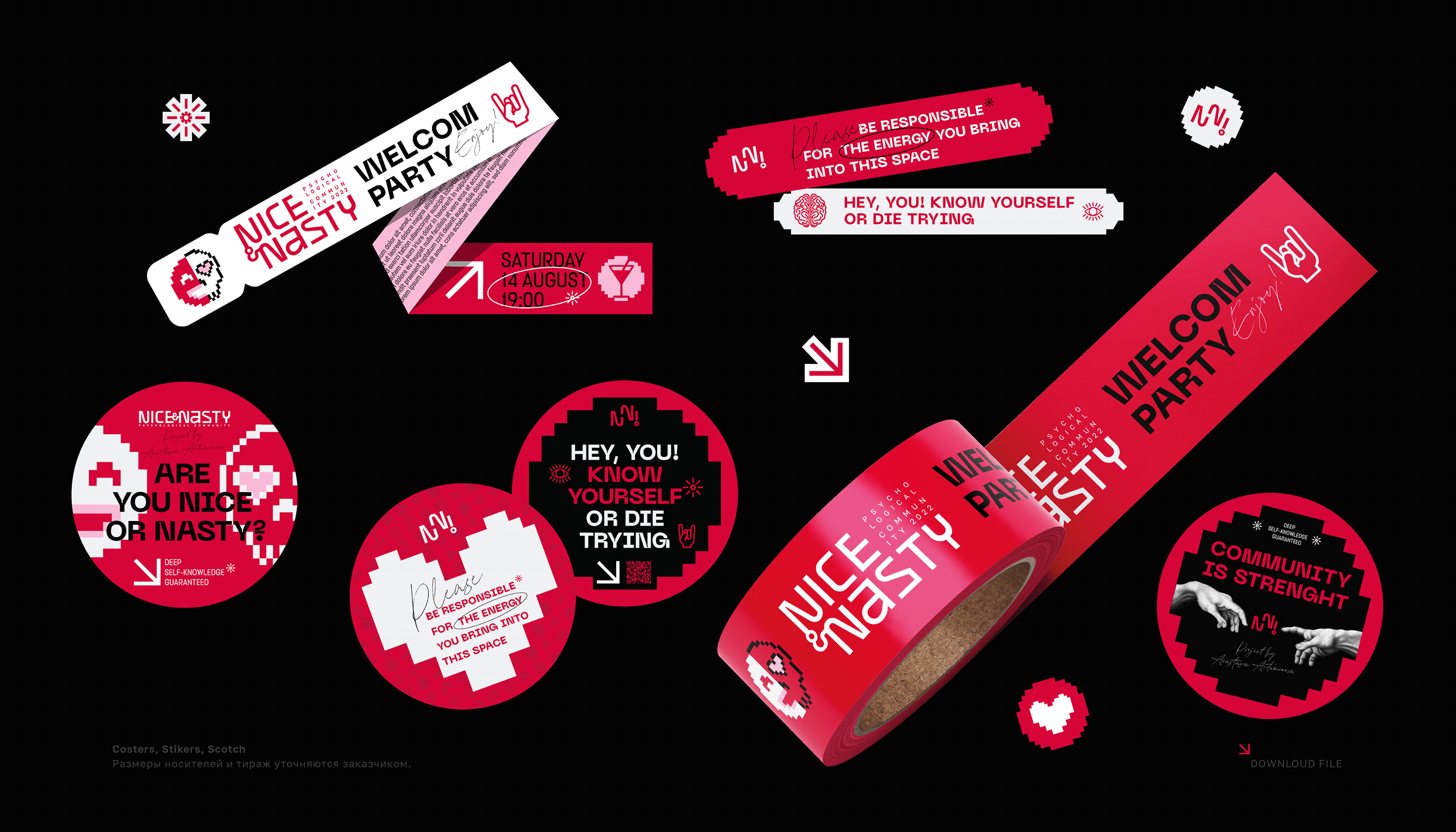 Brand Identity | Guideline Nice&Nasty — Изображение №11 — Брендинг, Графика на Dprofile