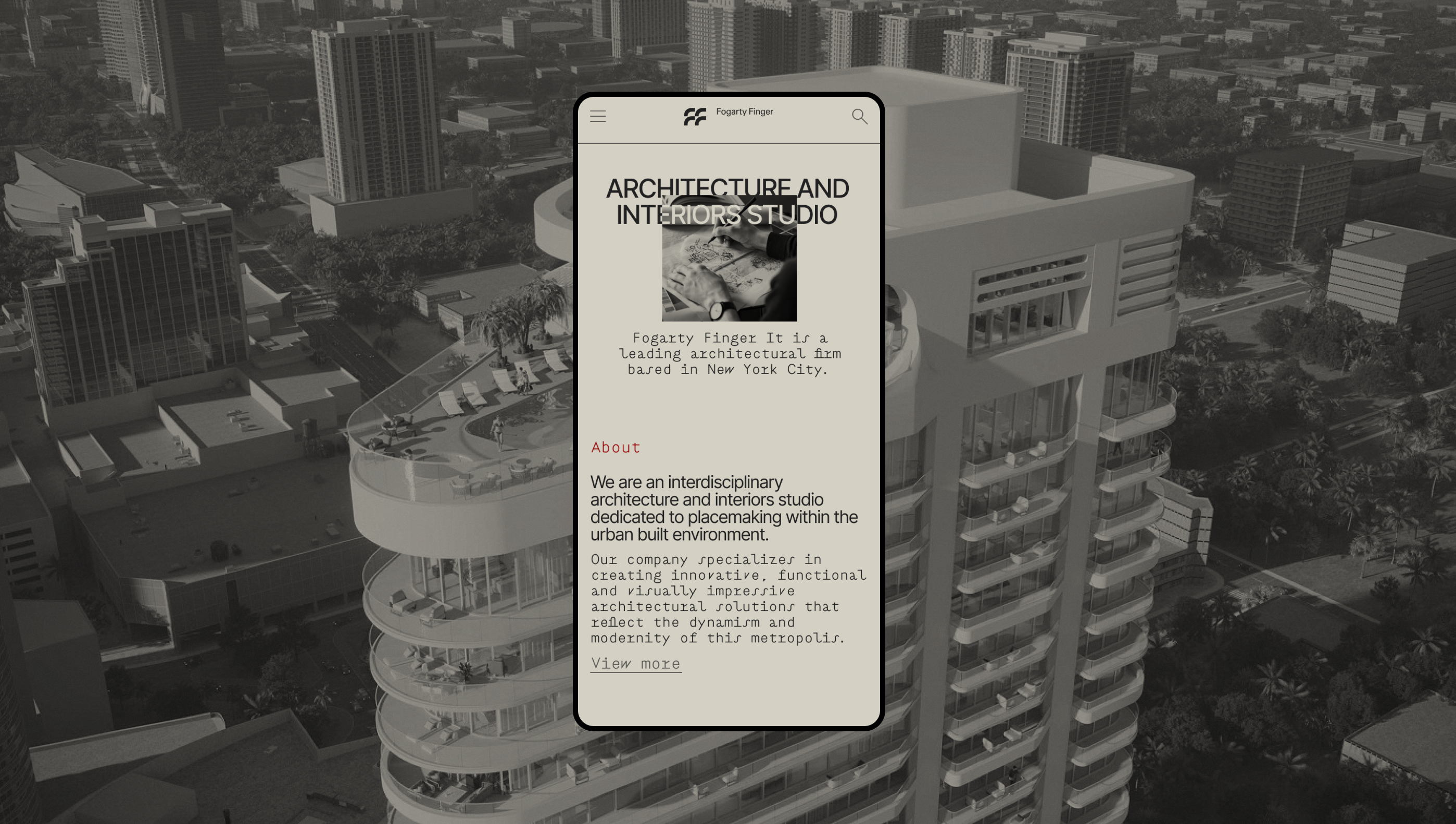 Fogarty Finger / corporate website — Изображение №5 — Интерфейсы, Брендинг на Dprofile