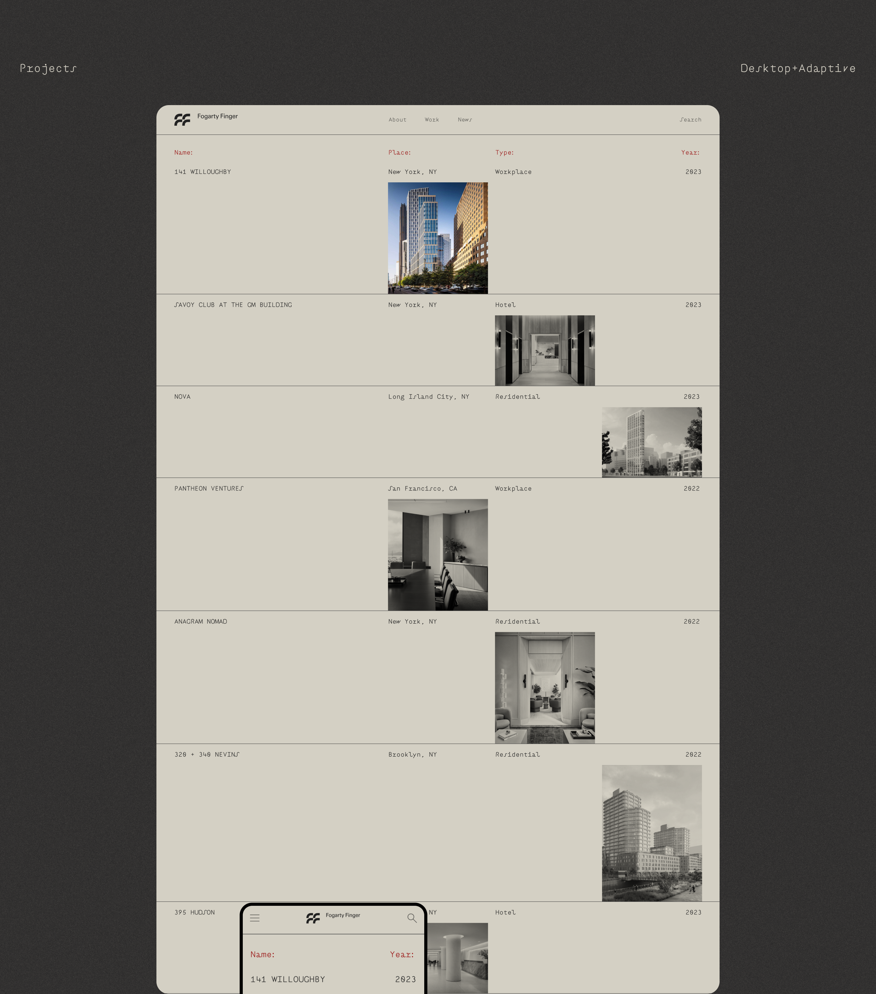 Fogarty Finger / corporate website — Изображение №6 — Интерфейсы, Брендинг на Dprofile