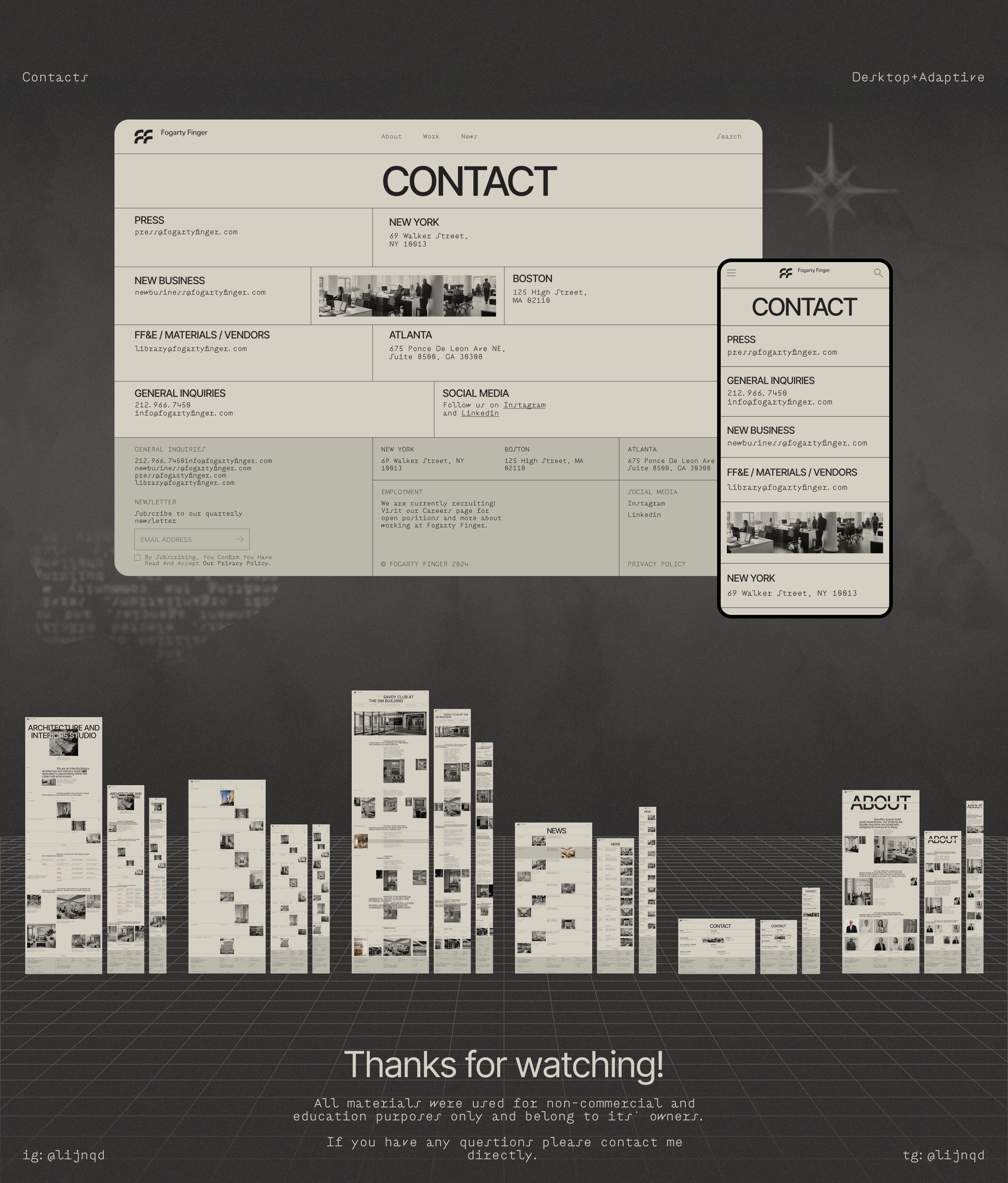Fogarty Finger / corporate website — Изображение №16 — Интерфейсы, Брендинг на Dprofile