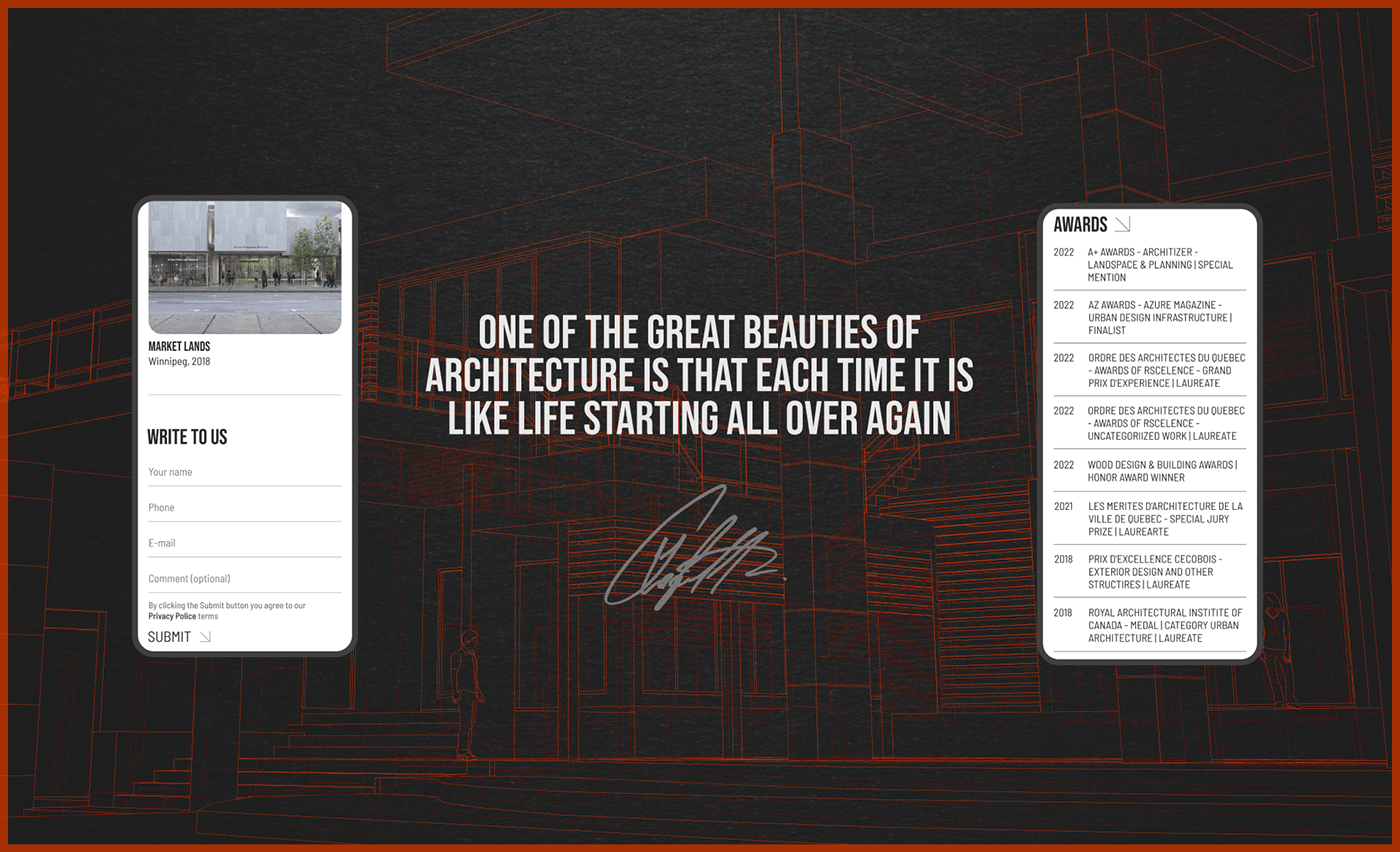 Corporate website of the Architectural Bureau — Изображение №3 — Интерфейсы на Dprofile