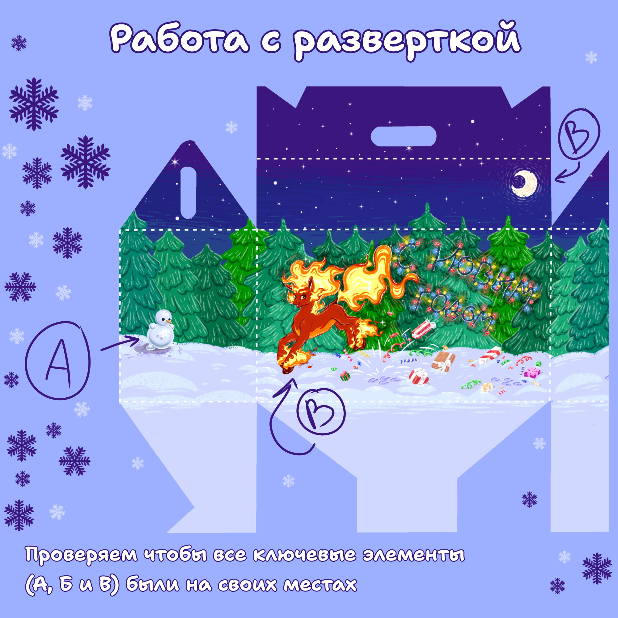 Упаковка для новогоднего подарка. — Изображение №6 — Брендинг, Иллюстрация на Dprofile