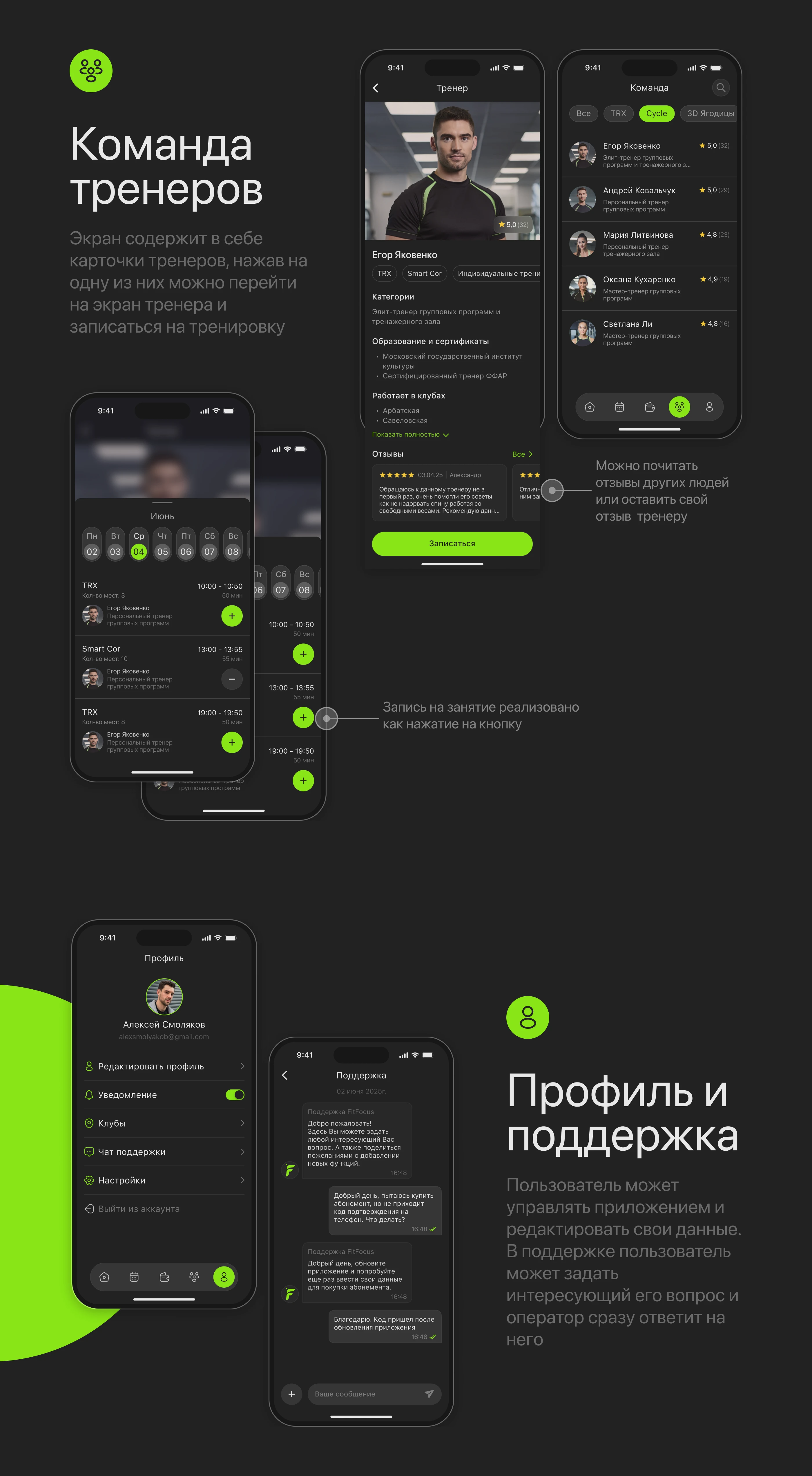 Fitness App FITME // Фитнес-приложение FITME — Изображение №7 — Интерфейсы на Dprofile