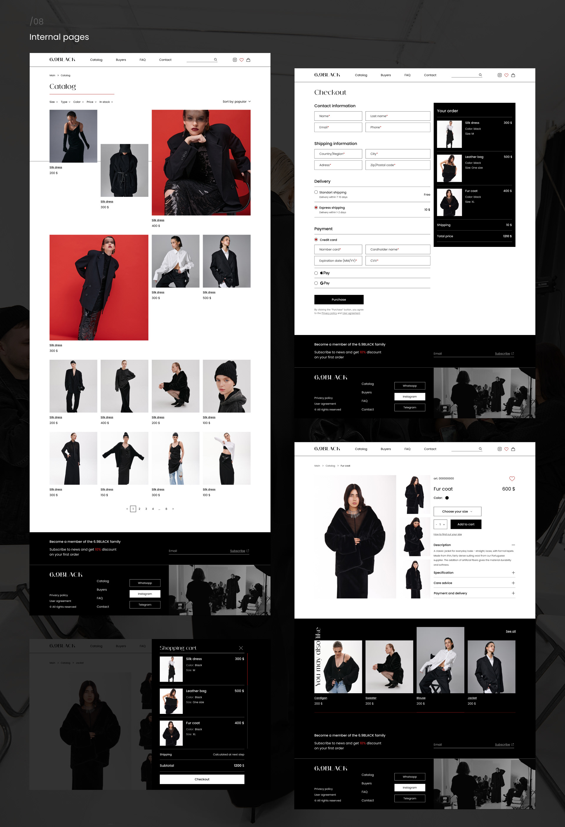 Online women's clothing store — Изображение №9 — Интерфейсы на Dprofile