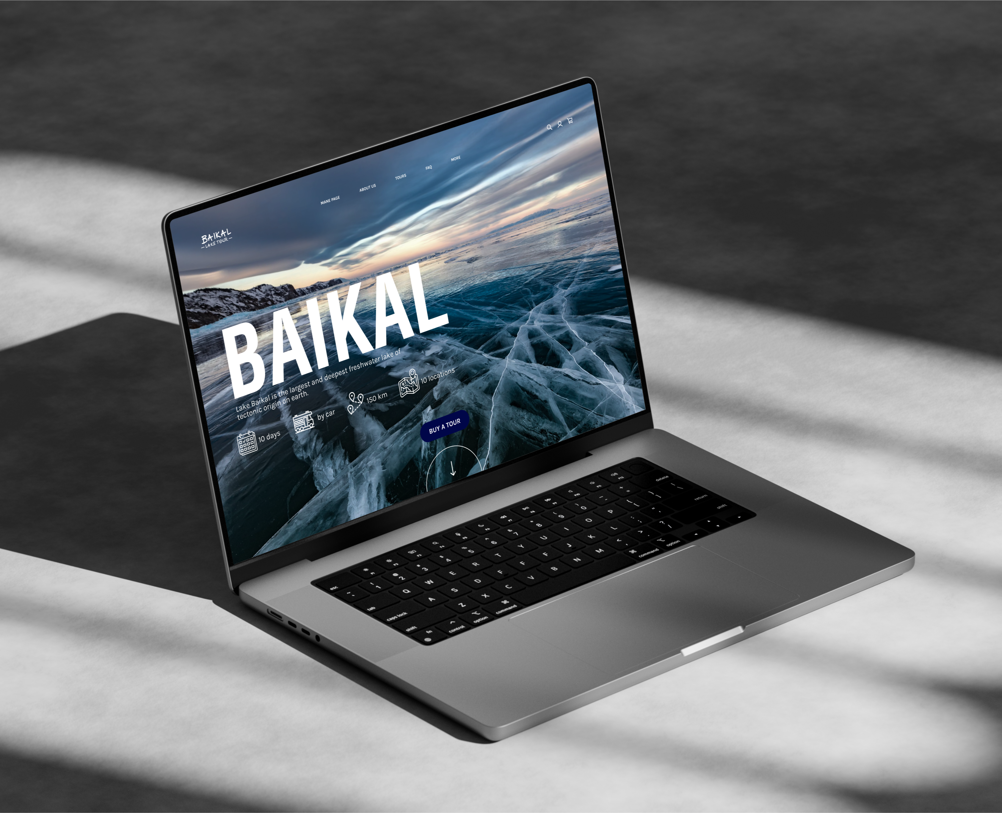 Baikal travel agency website — Интерфейсы, Брендинг на Dprofile