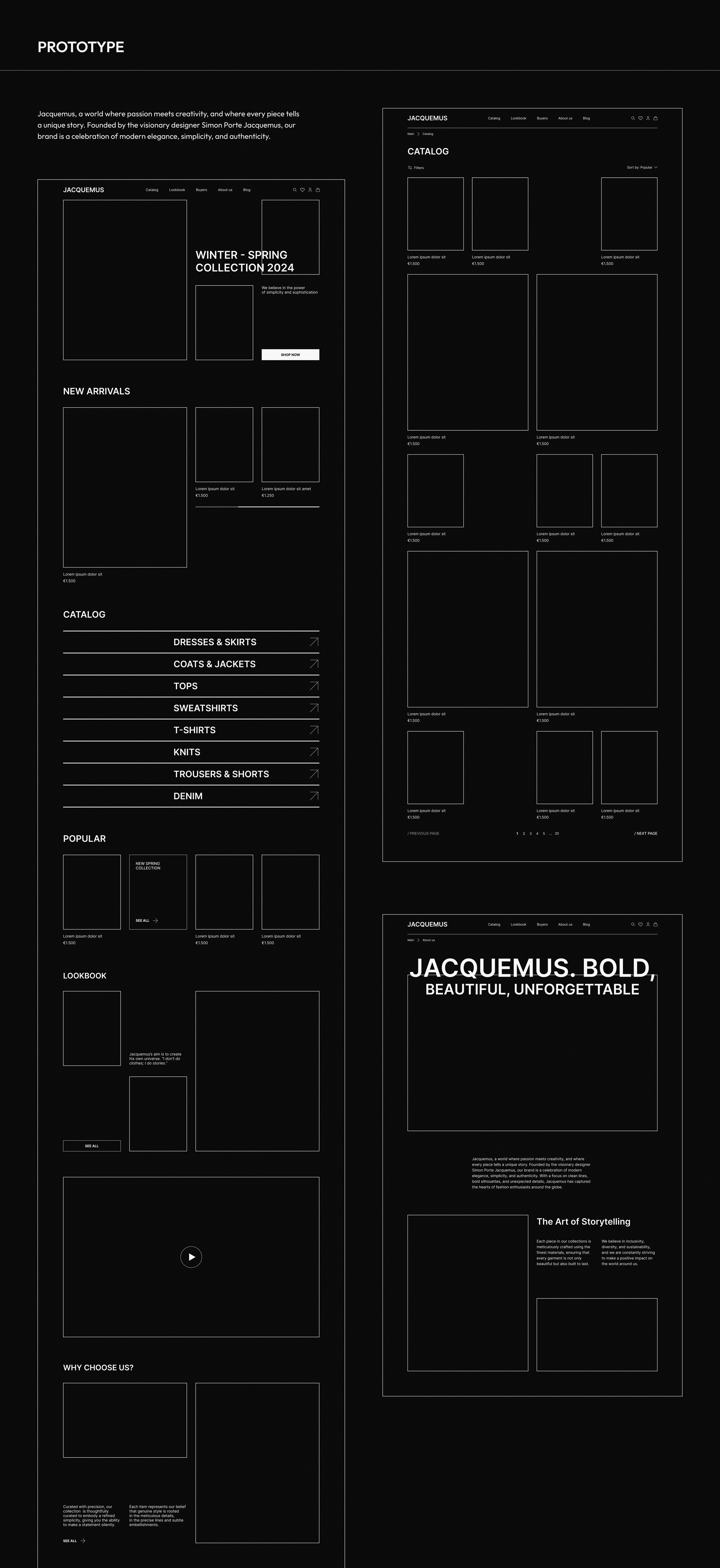 Jacquemus website — Изображение №6 — Интерфейсы, Анимация на Dprofile