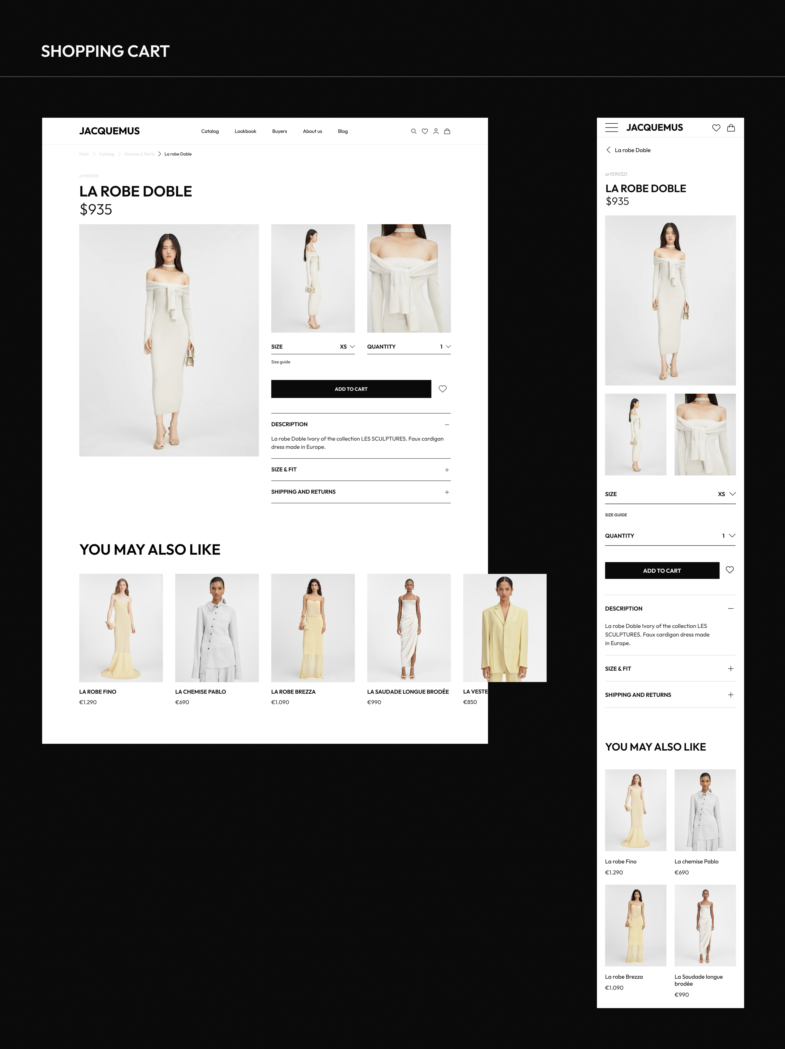 Jacquemus website — Изображение №11 — Интерфейсы, Анимация на Dprofile