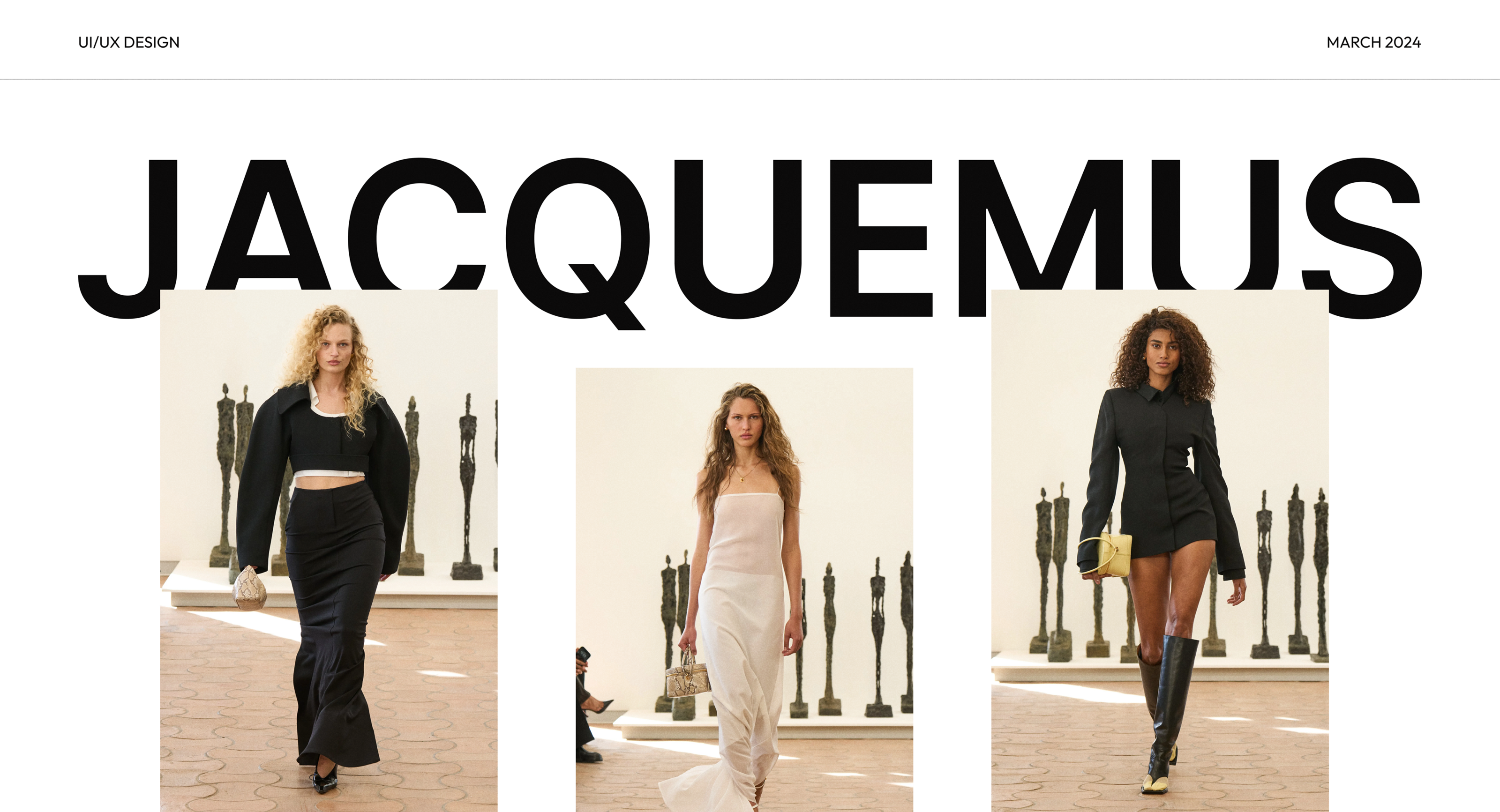 Jacquemus website — Изображение №1 — Интерфейсы, Анимация на Dprofile