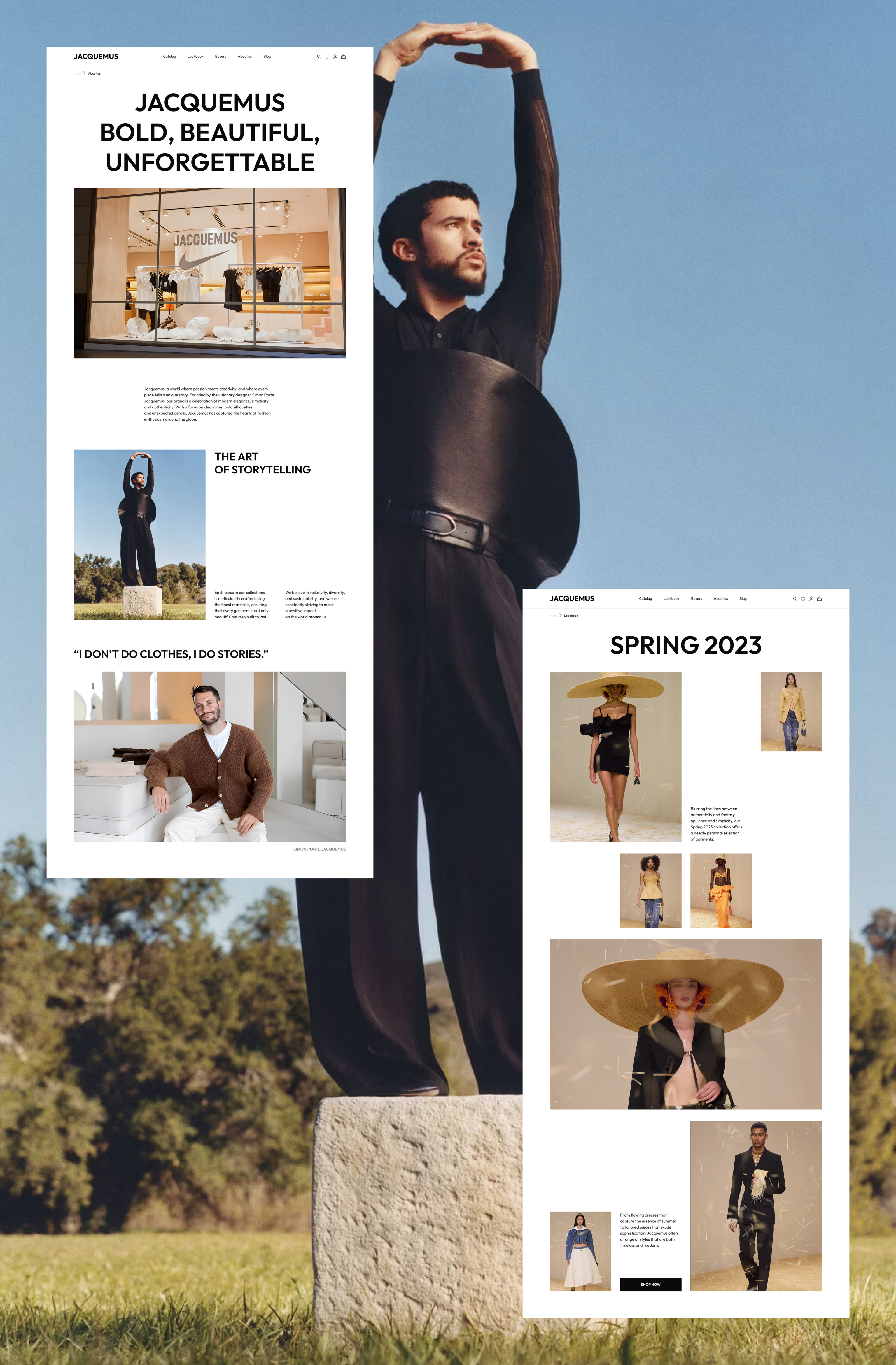 Jacquemus website — Изображение №10 — Интерфейсы, Анимация на Dprofile