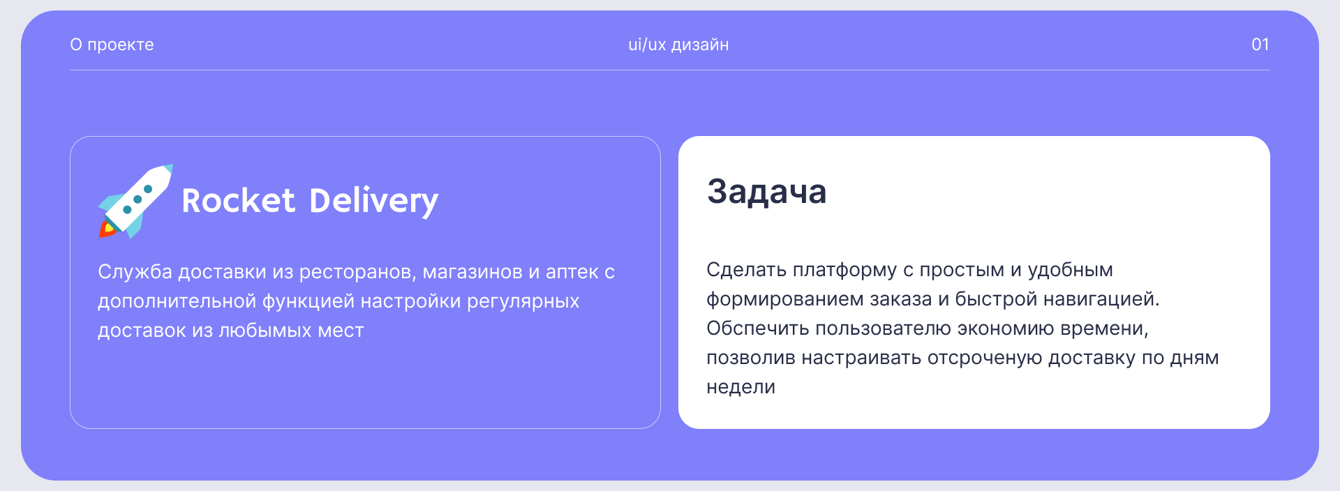 Сервис доставки Rocket Delivery — Изображение №2 — Интерфейсы на Dprofile
