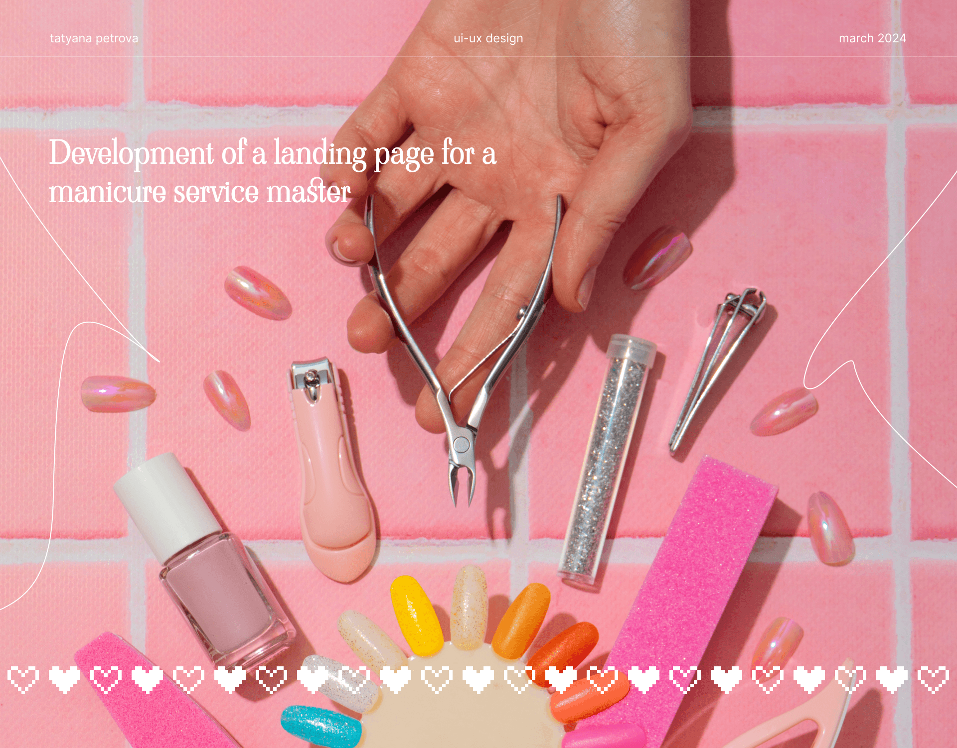 landing page for a manicure service master — Изображение №1 — Интерфейсы на Dprofile