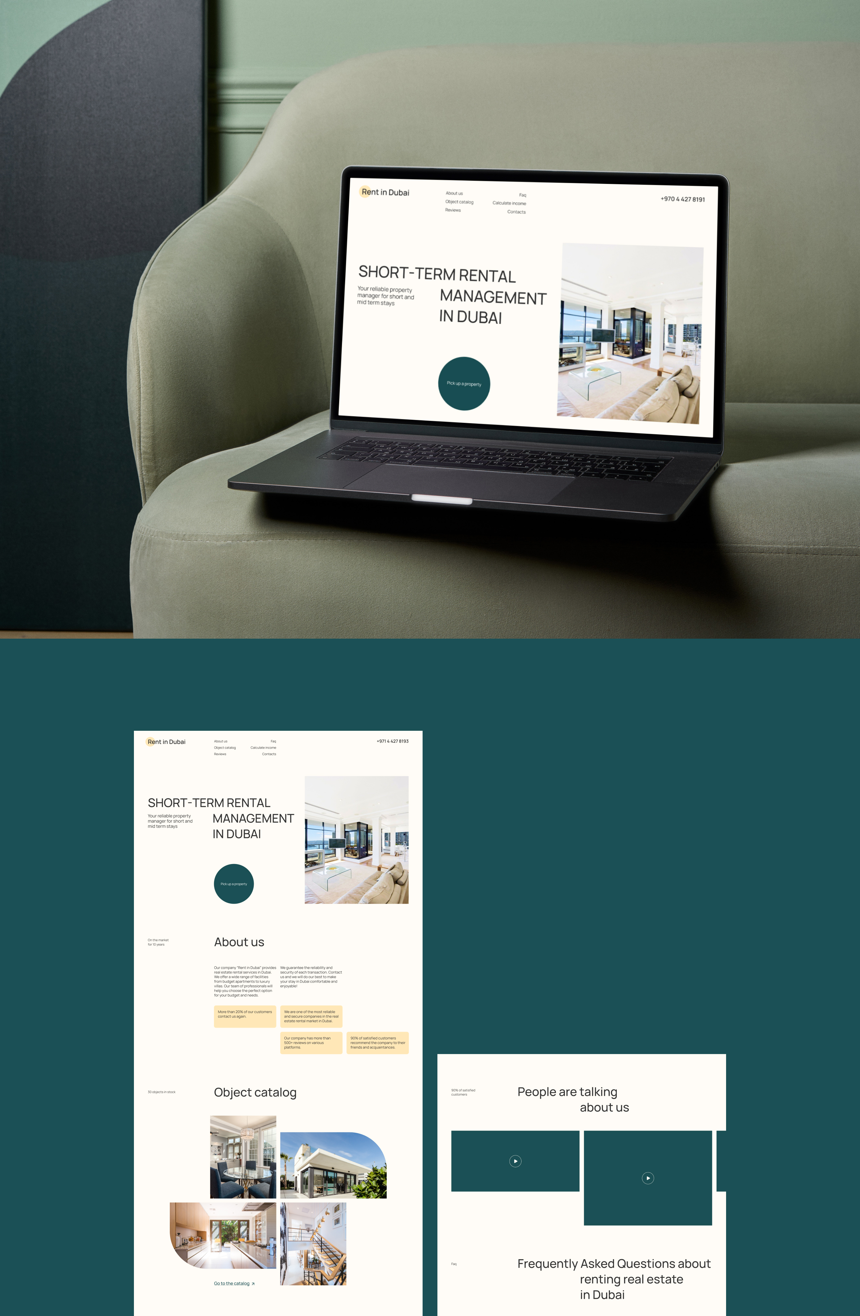 Landing page Аренда недвижимости в Дубае — Изображение №6 — Интерфейсы, Маркетинг на Dprofile