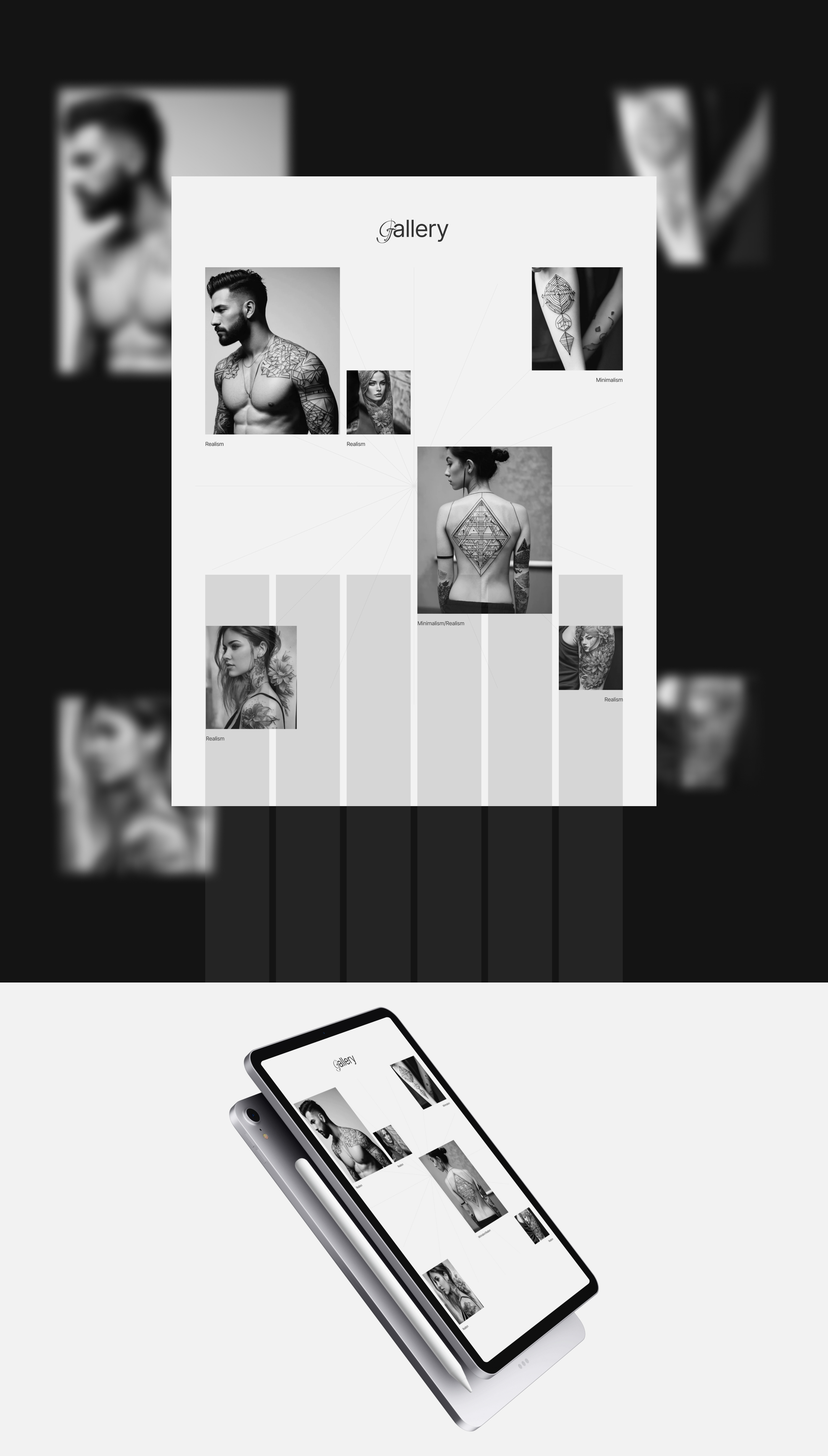 Landing page tattoo studio — Изображение №3 — Интерфейсы, Графика на Dprofile