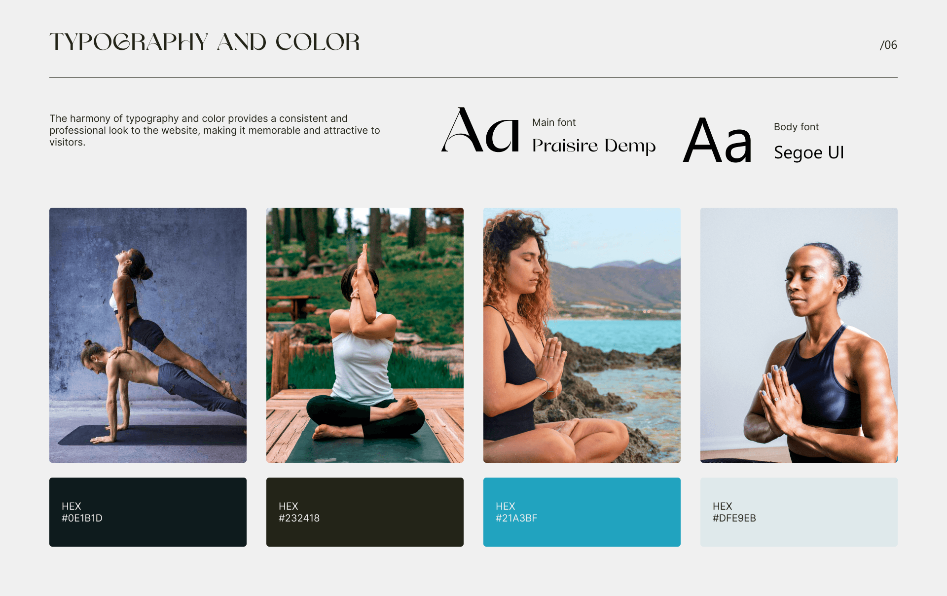 Yoga studio HARMONY — Изображение №8 — Анимация, Интерфейсы на Dprofile