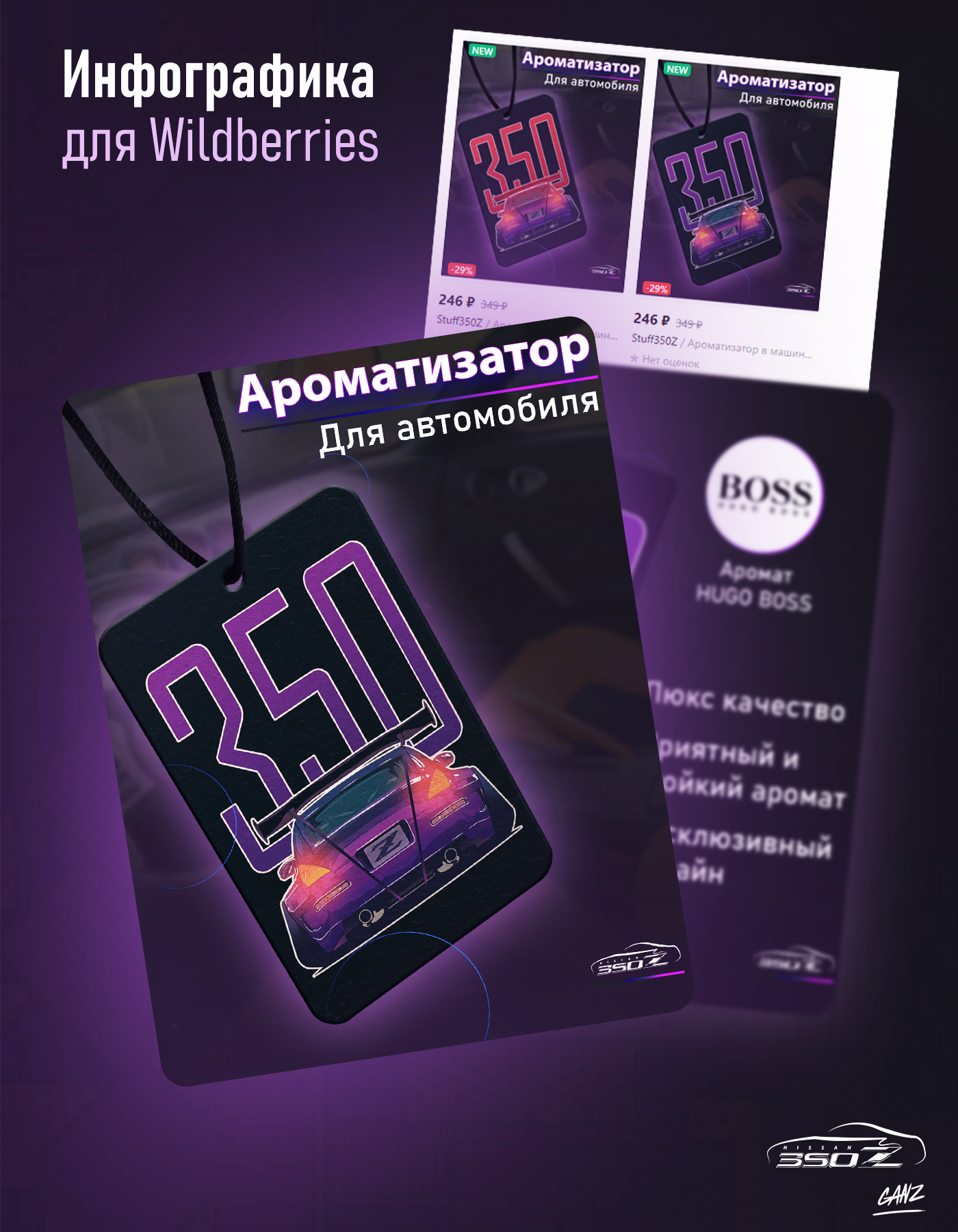 Дизайн ароматизатора для авто — Изображение №4 — Брендинг, Иллюстрация на Dprofile