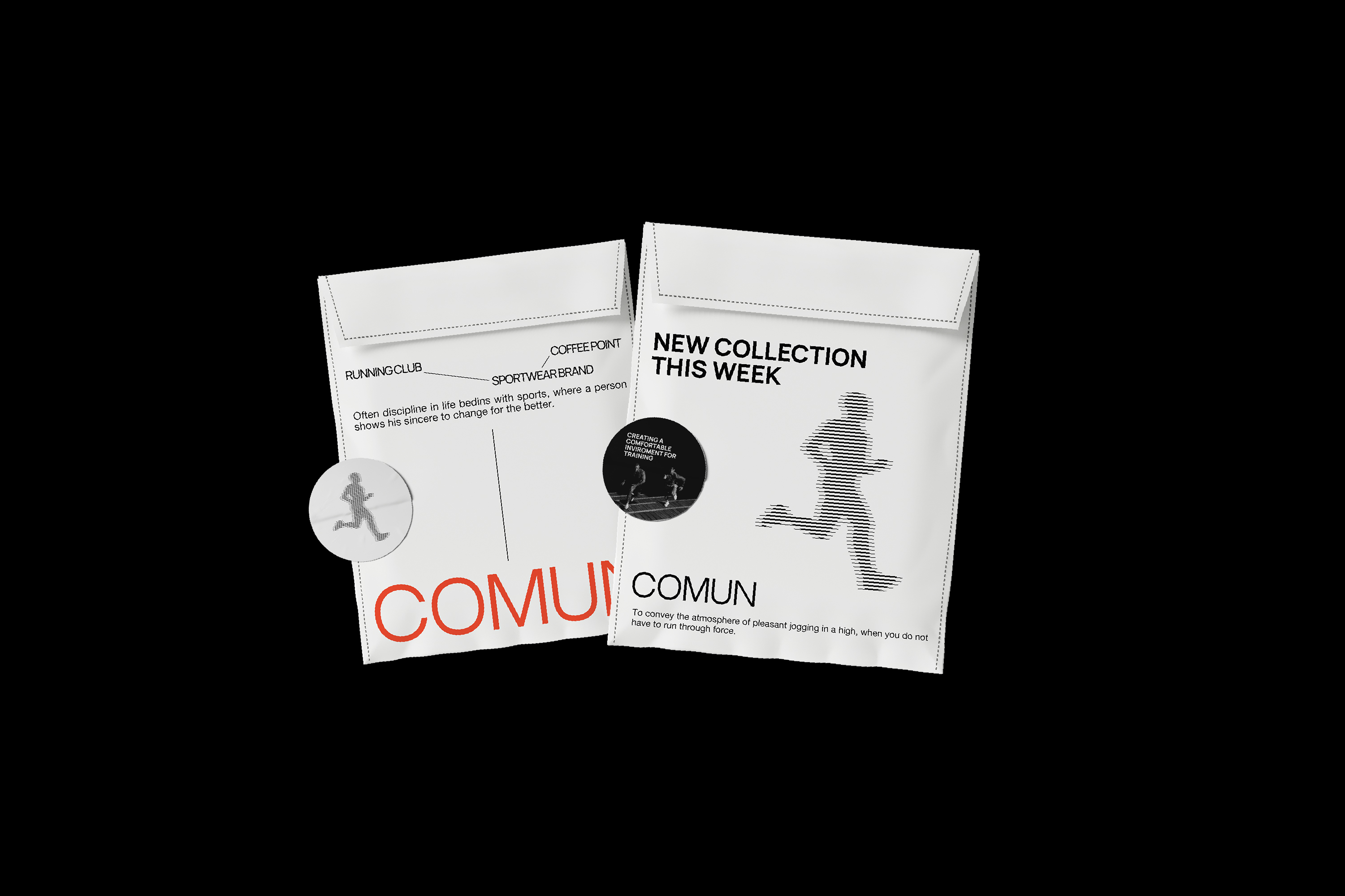 COMUN / Айдентика для бегового клуба — Изображение №15 — Брендинг, Графика на Dprofile