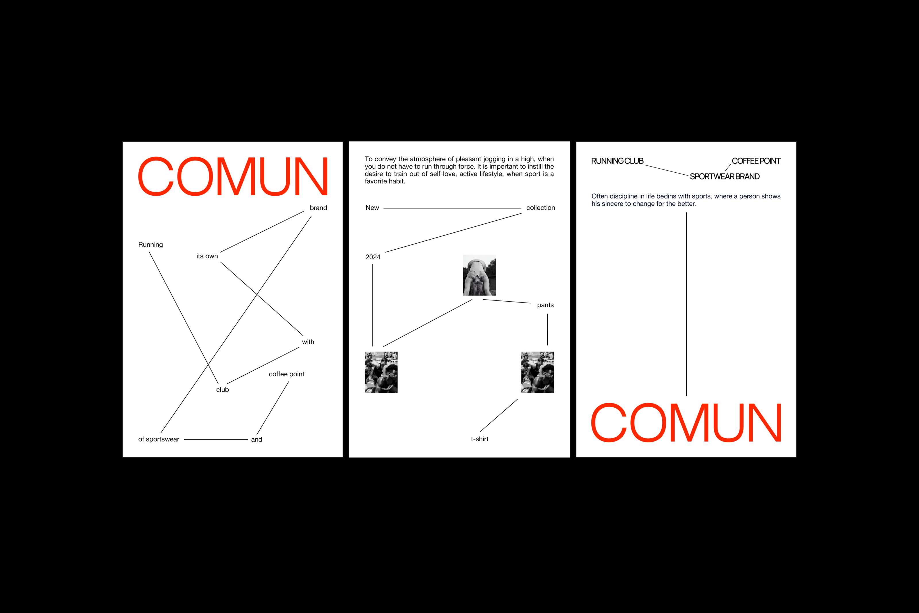 COMUN / Айдентика для бегового клуба — Изображение №2 — Брендинг, Графика на Dprofile