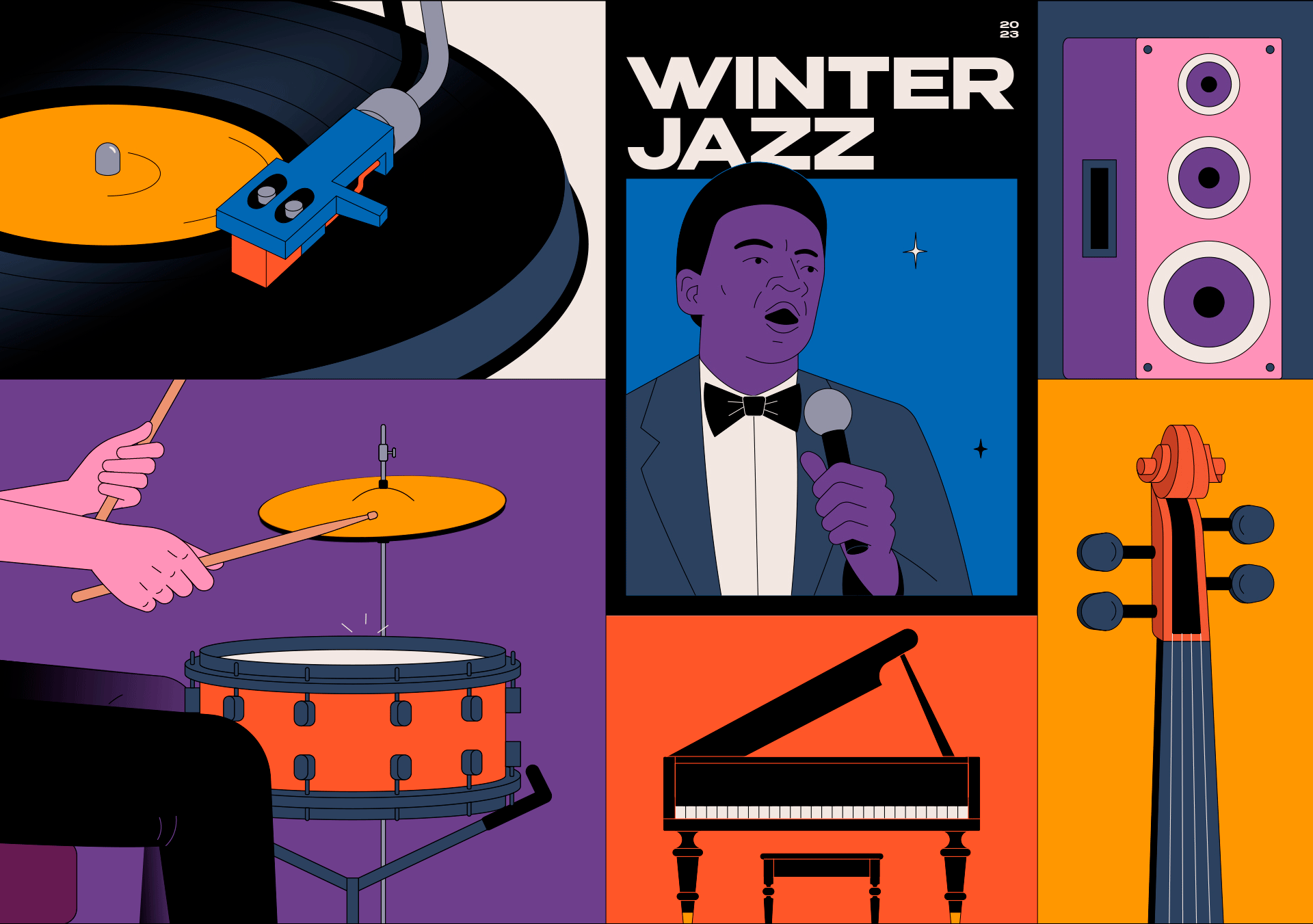 Winter Jazz — Изображение №3 — Иллюстрация, Анимация на Dprofile