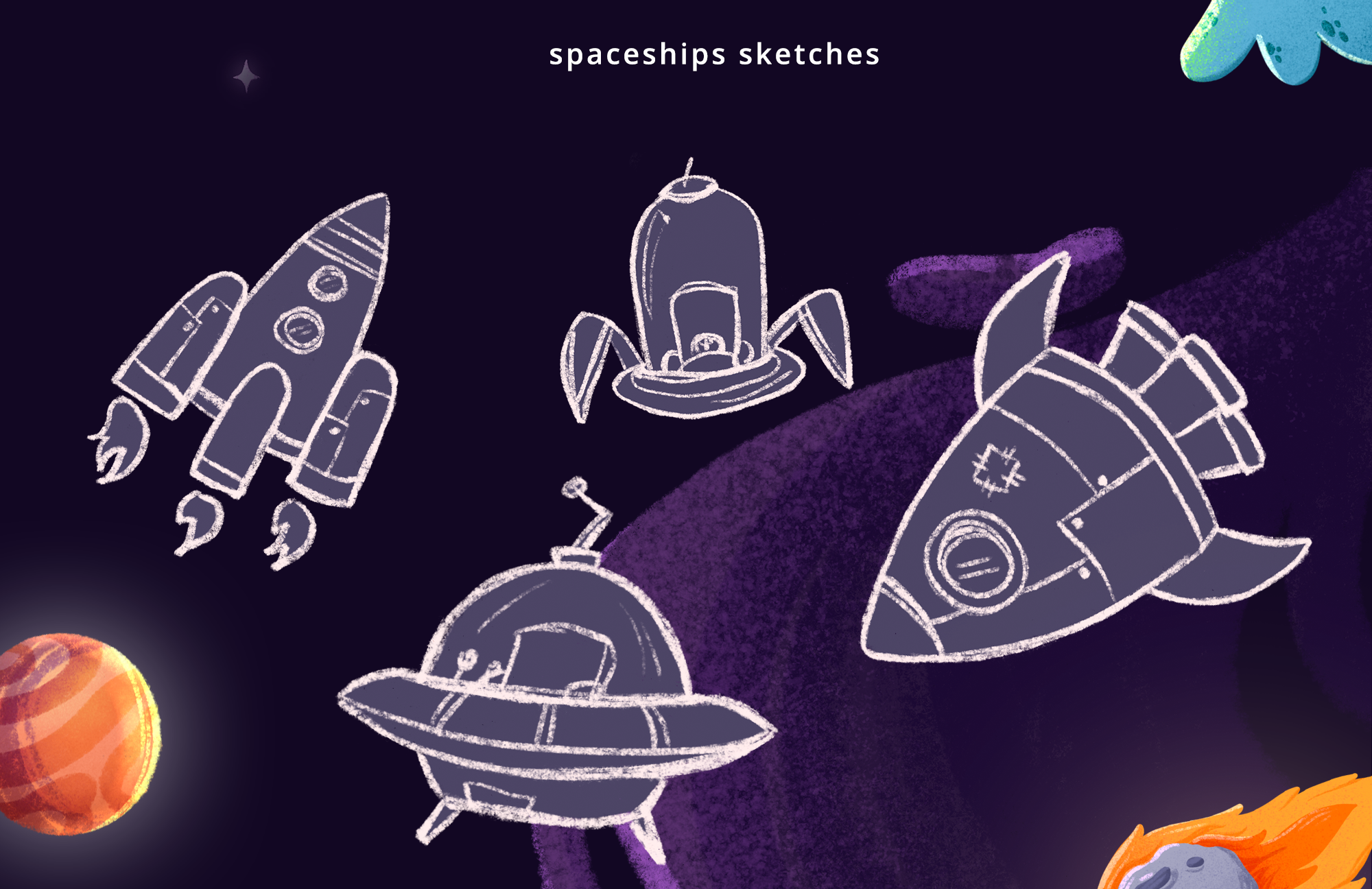 Иллюстрации для настольной игры "Космо Мемо" — Изображение №6 — Иллюстрация на Dprofile