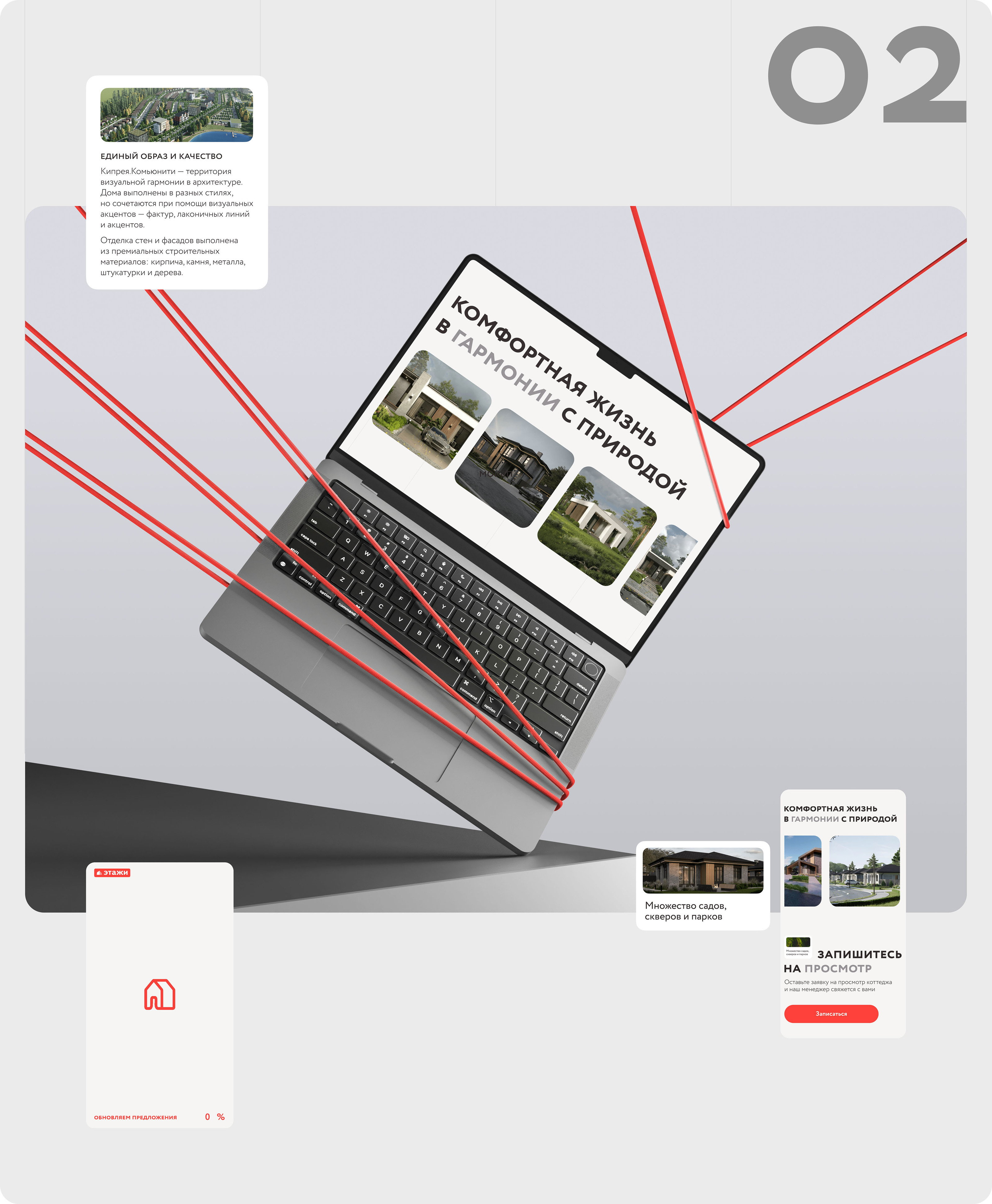 Website | UI/UX Design | Коттеджный поселок Кипрея — Изображение №3 — Интерфейсы, Маркетинг на Dprofile