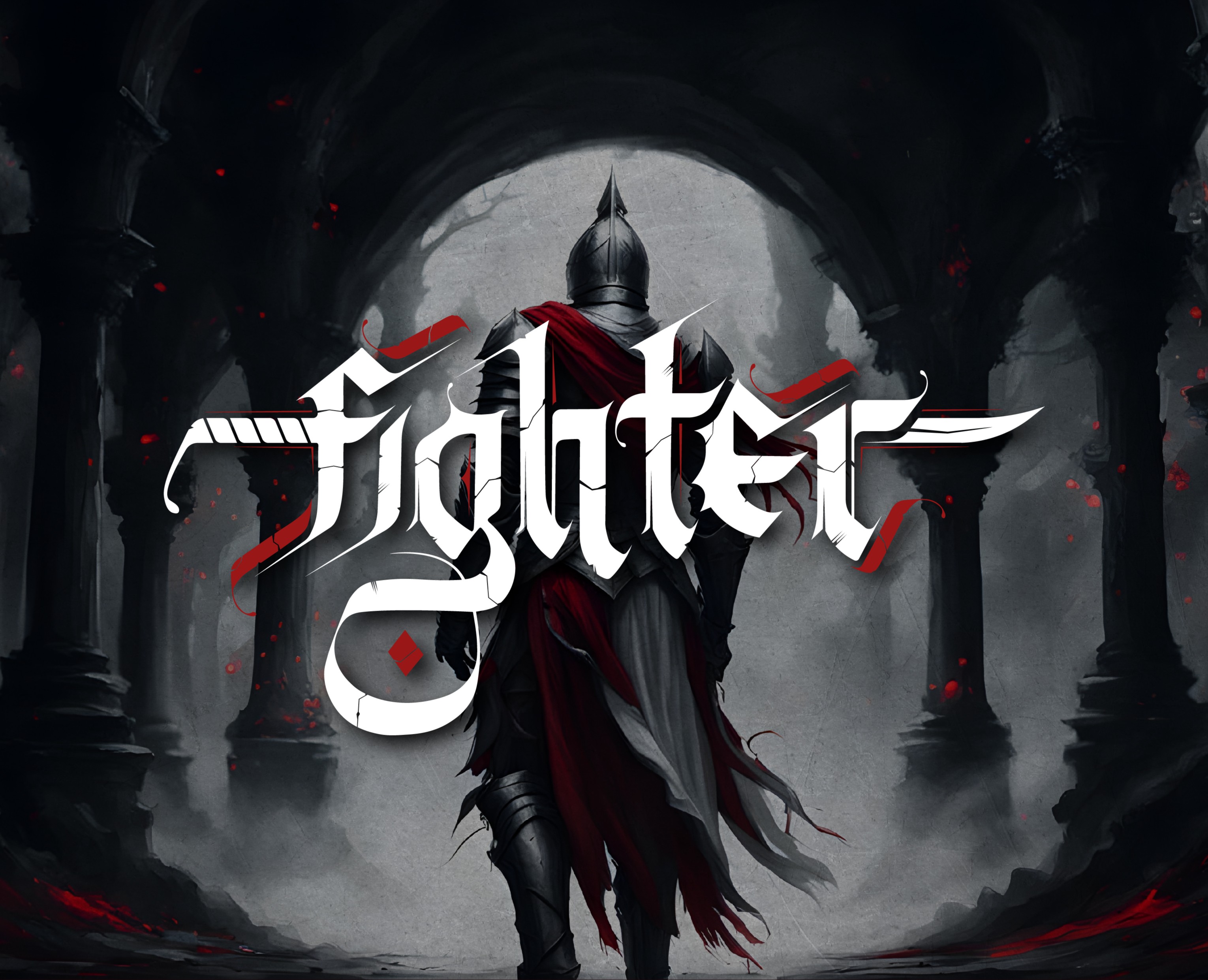 Lettering "Fighter" — Брендинг, Графика на Dprofile
