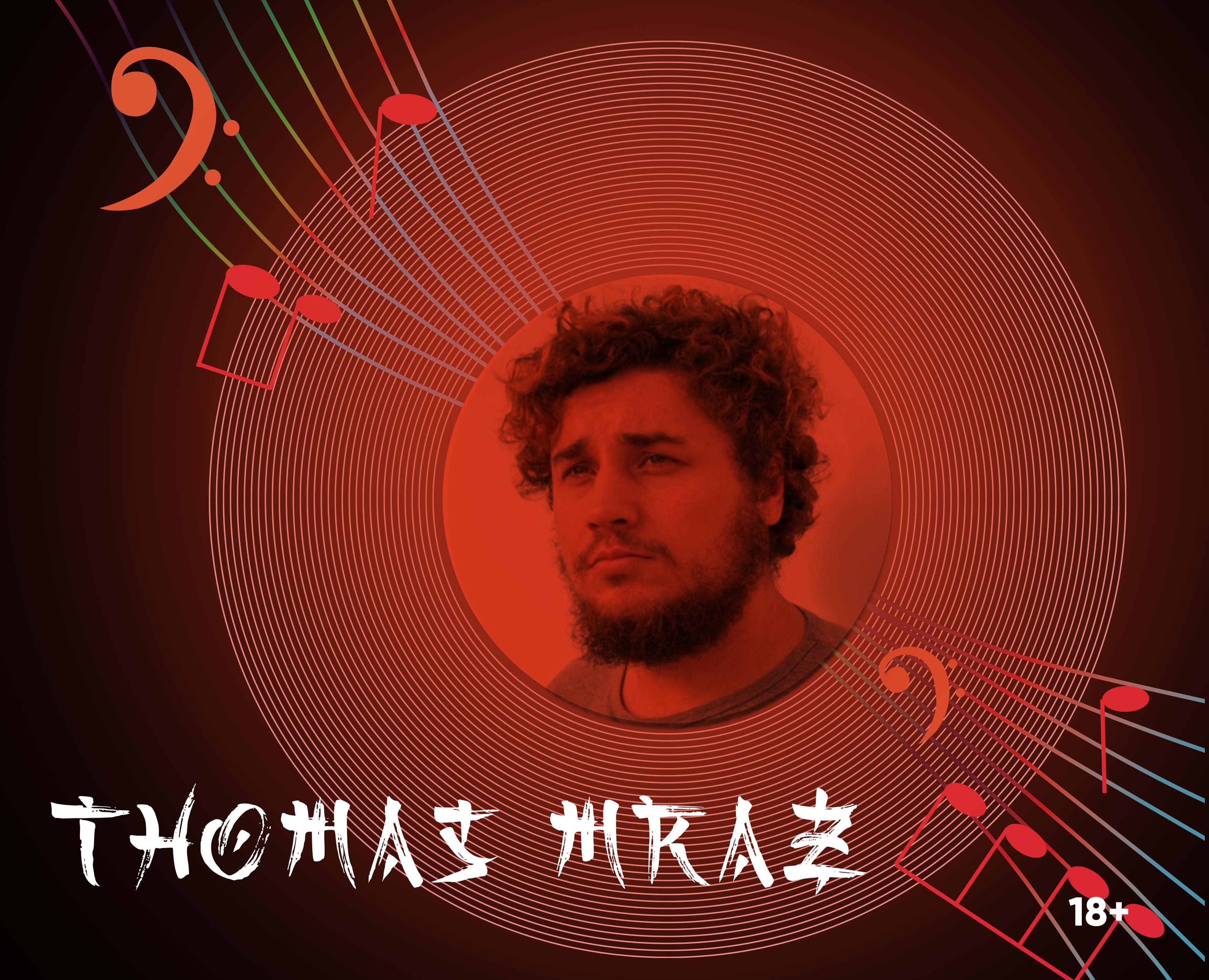 Афиша в японском стиле с Томасом Мразом — Иллюстрация, Графика на Dprofile