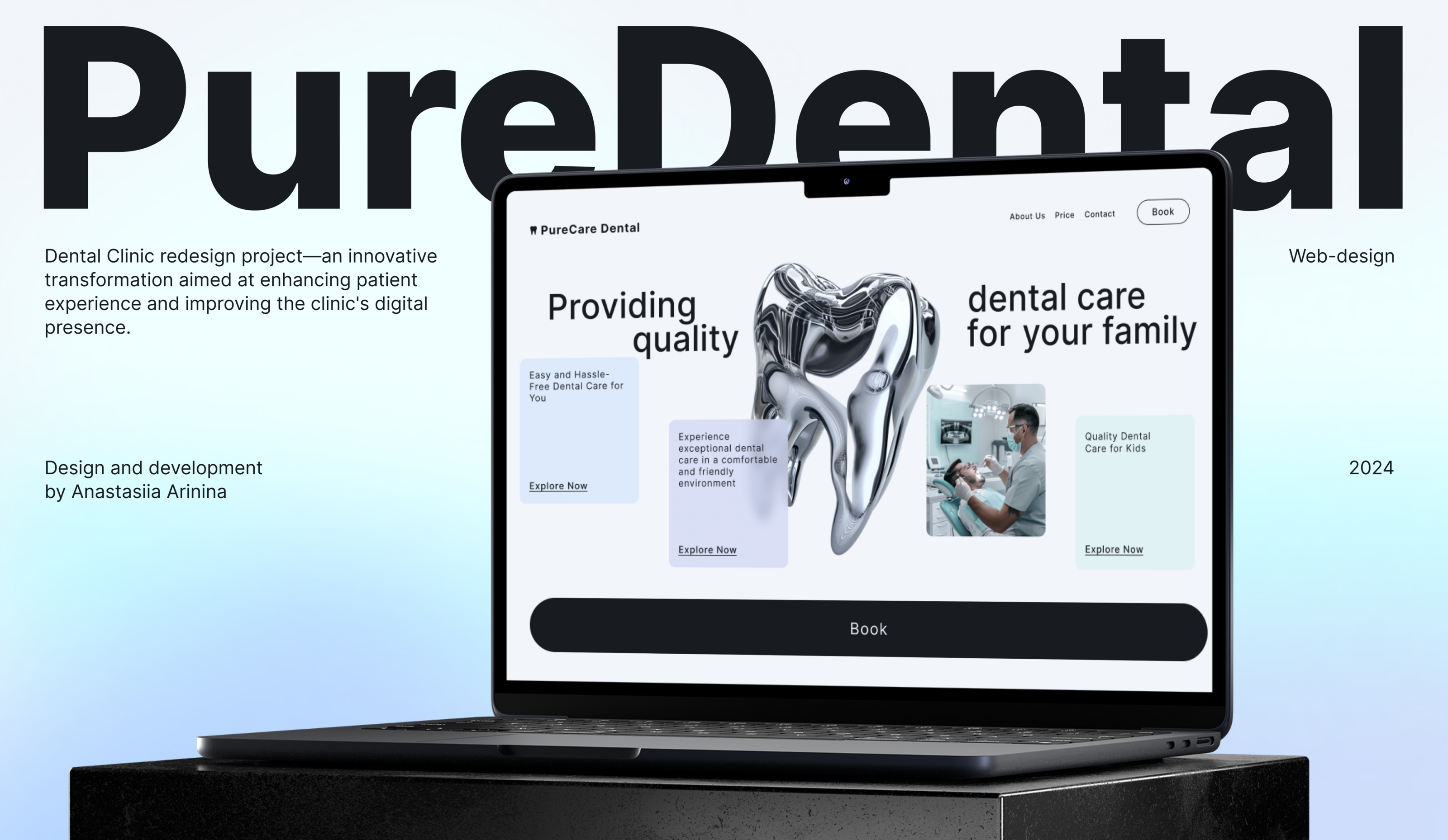 Dental clinic | Website | UX/UI — Изображение №1 — Интерфейсы, Иллюстрация на Dprofile