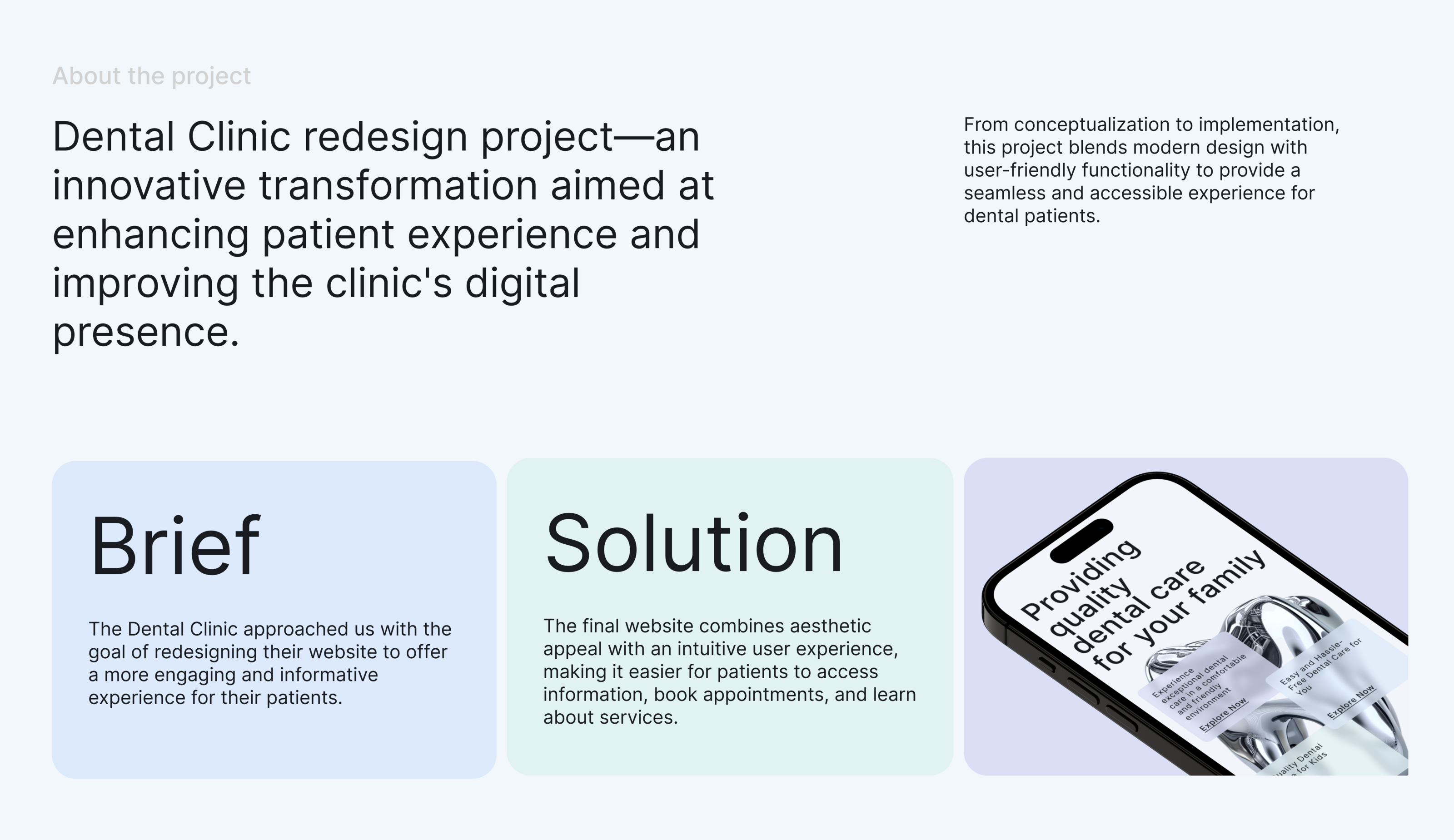 Dental clinic | Website | UX/UI — Изображение №2 — Интерфейсы, Иллюстрация на Dprofile